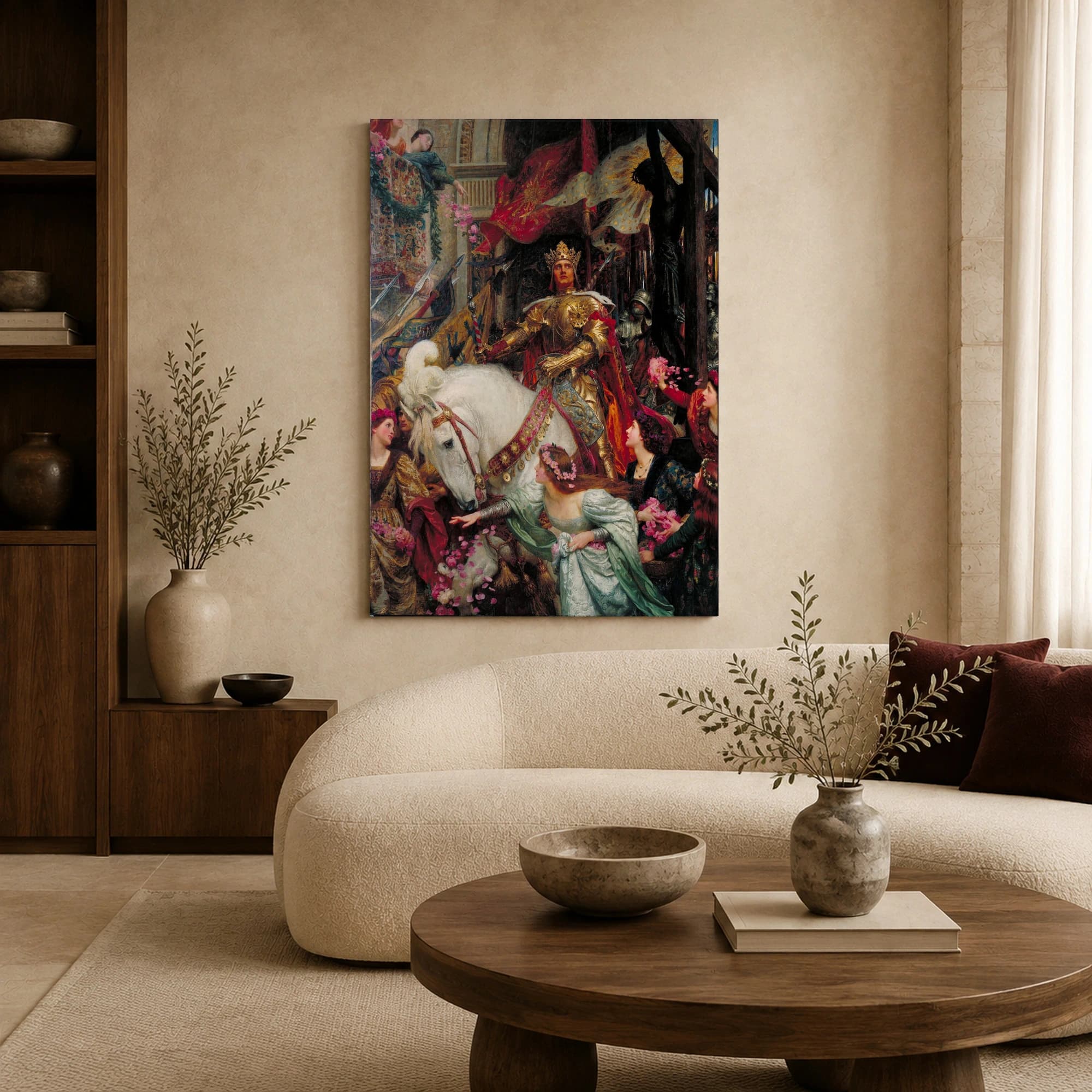 A Dedication Canvas Print by Edmund Blair Leighton, view 7