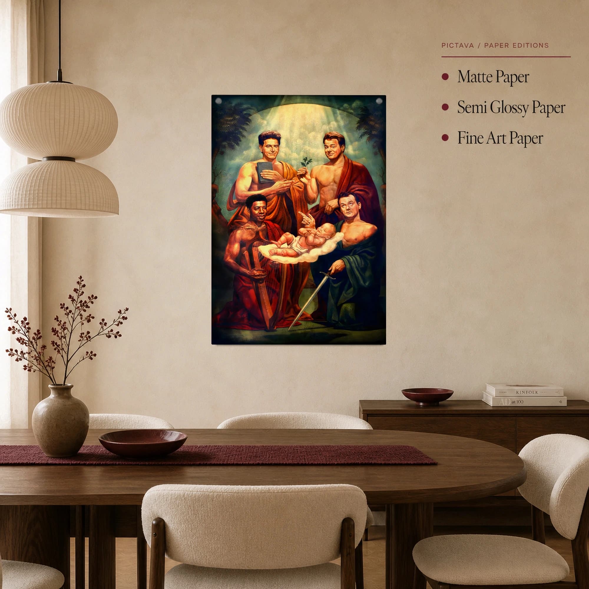 Ghostbusters Renaissance Nativity Parody Wall Art Print, view 3