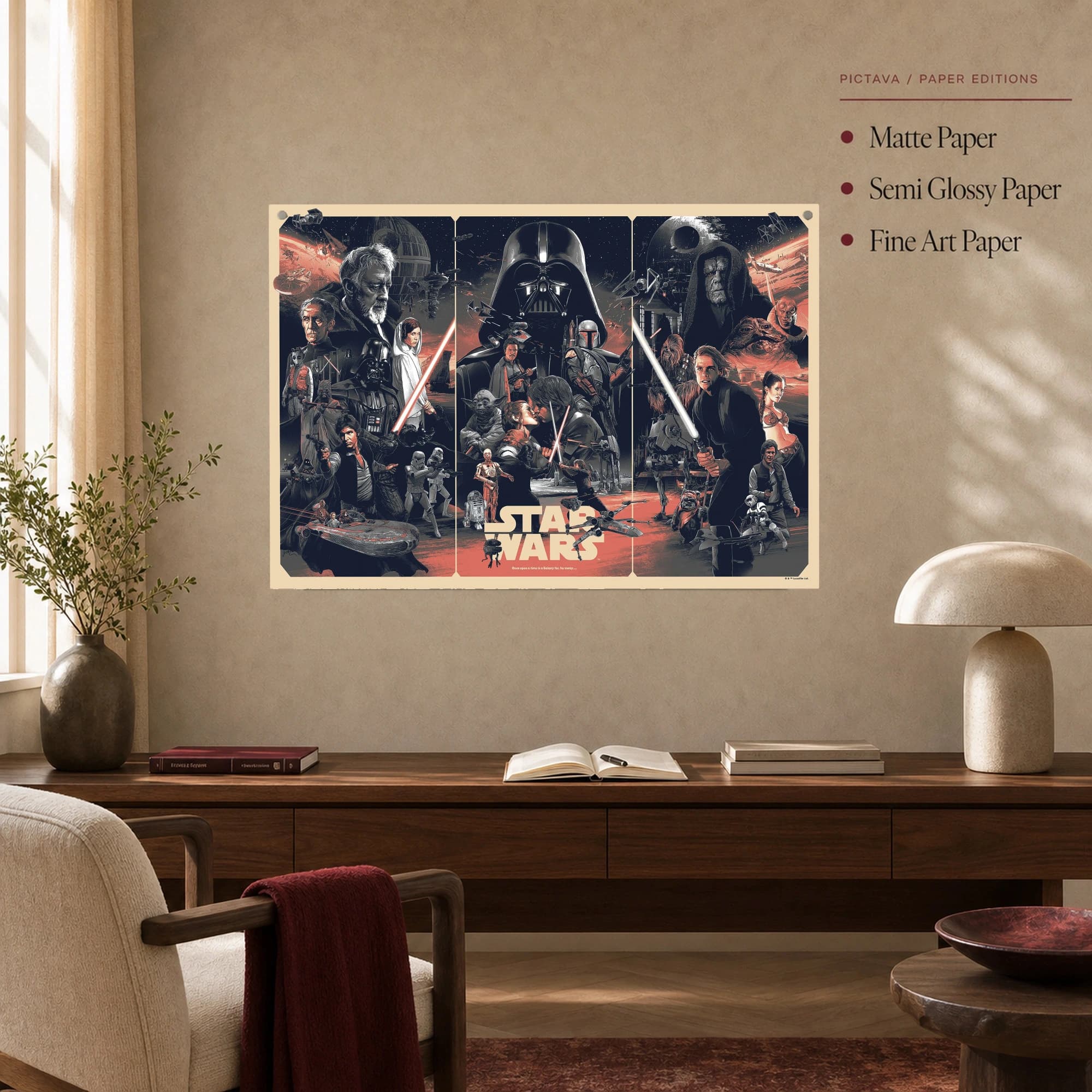 Star Wars Galactic Triptych Movie Wall Art, view 5