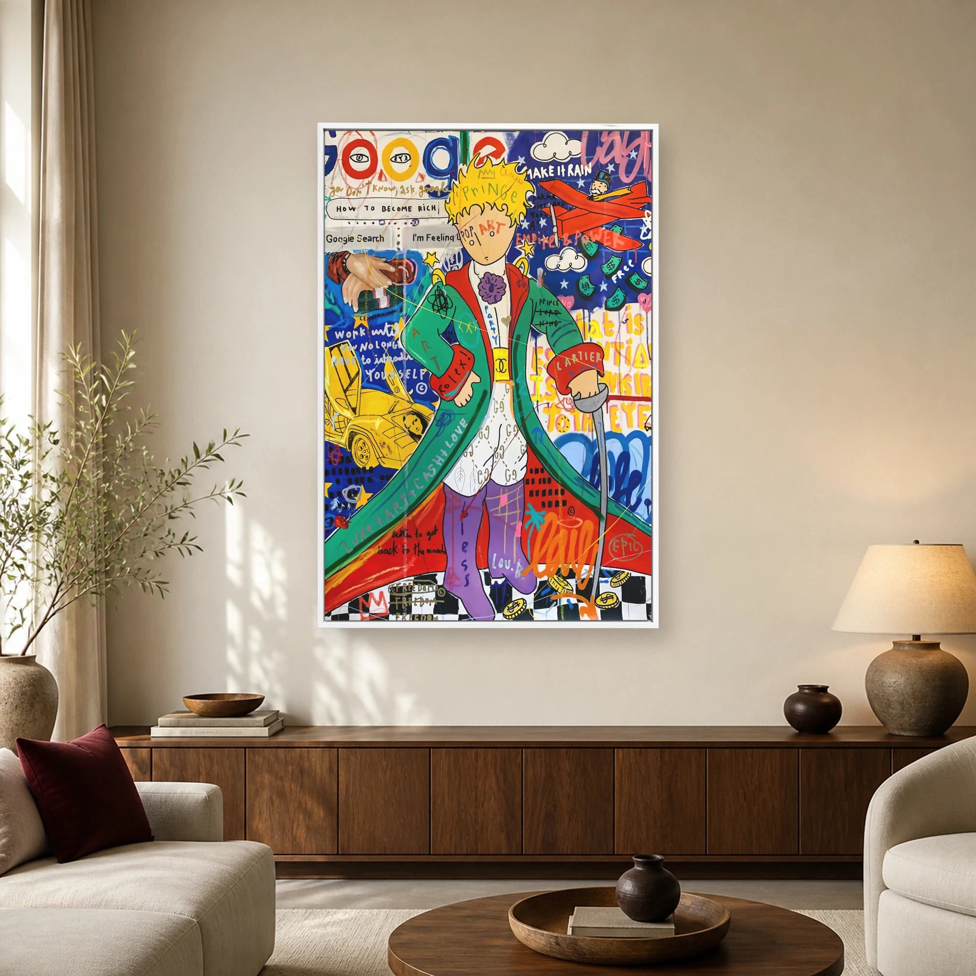The Little Prince Pop Art Canvas Print, view 2