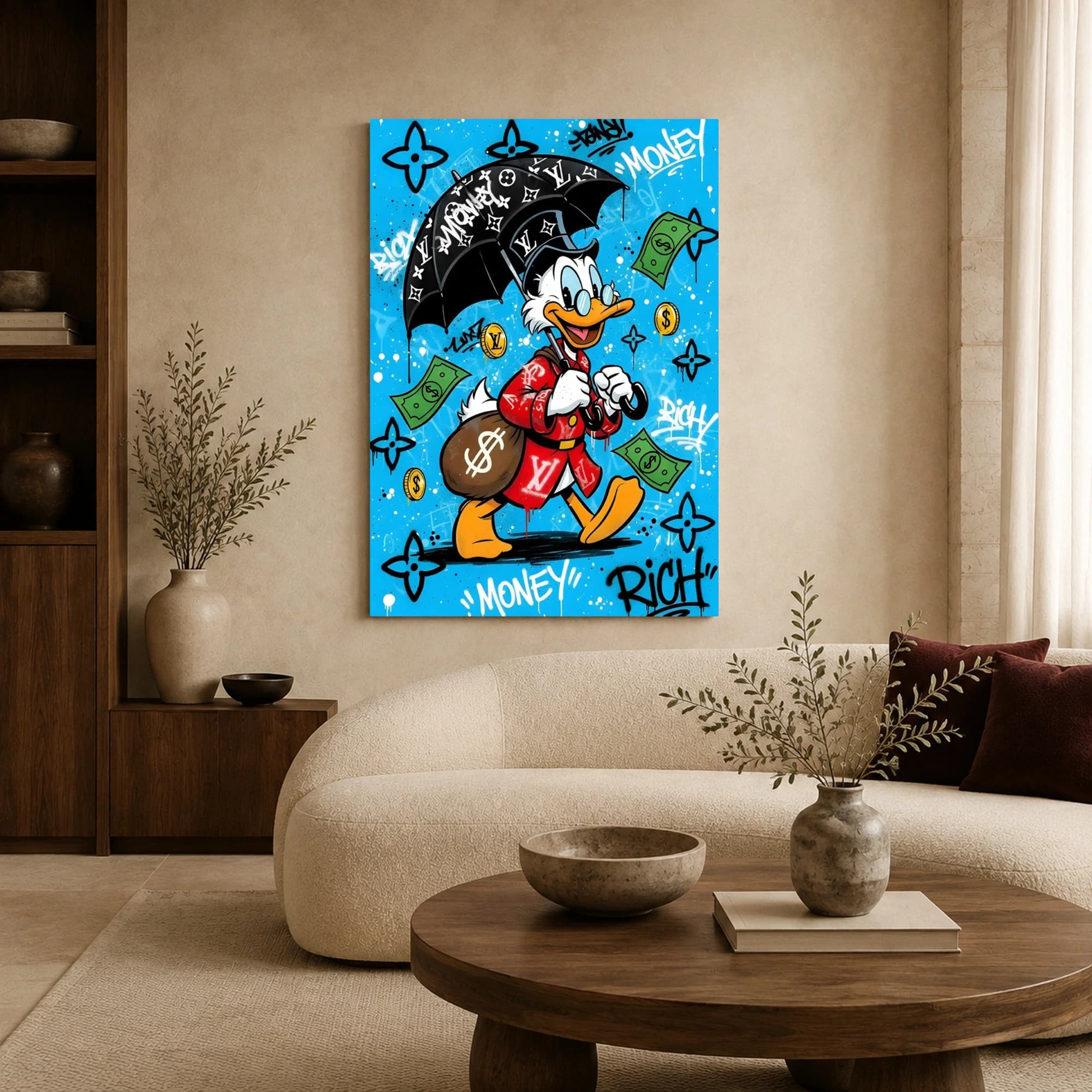 Scrooge McDuck Street Wealth Pop Art Print, view 6