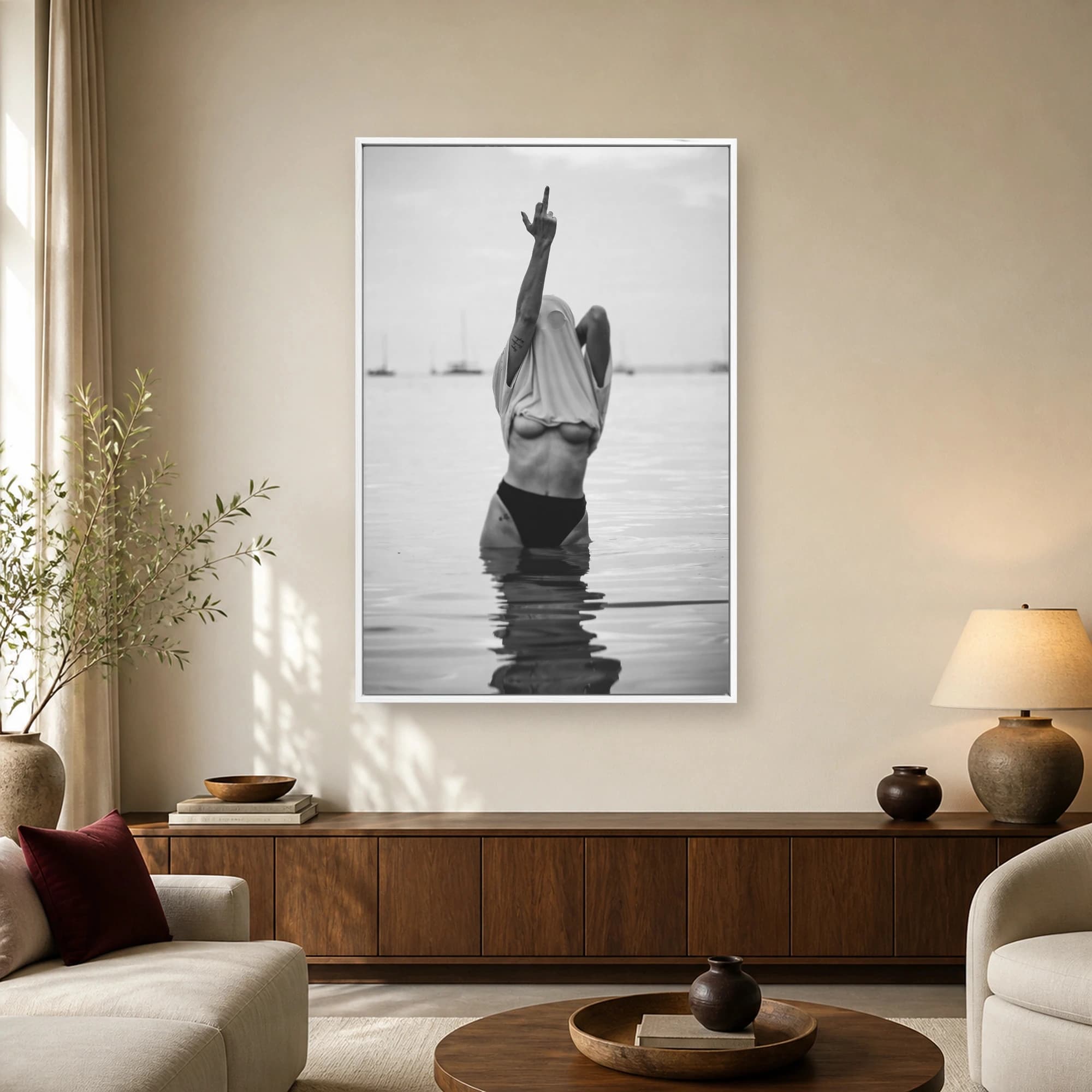 The Defiant Gesture Monochrome Fine Art Photography Print, view 2