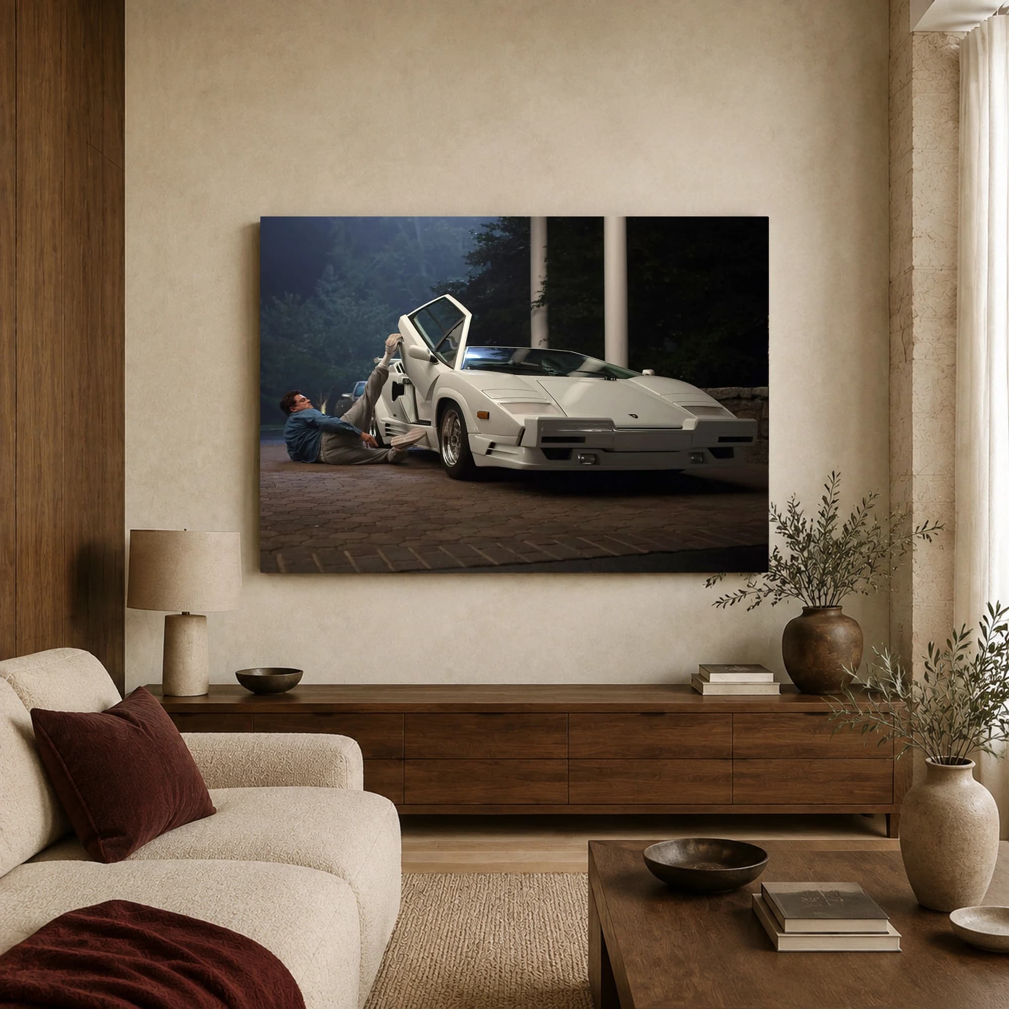 The Wolf of Wall Street Lamborghini Scene Canvas Print, view 3