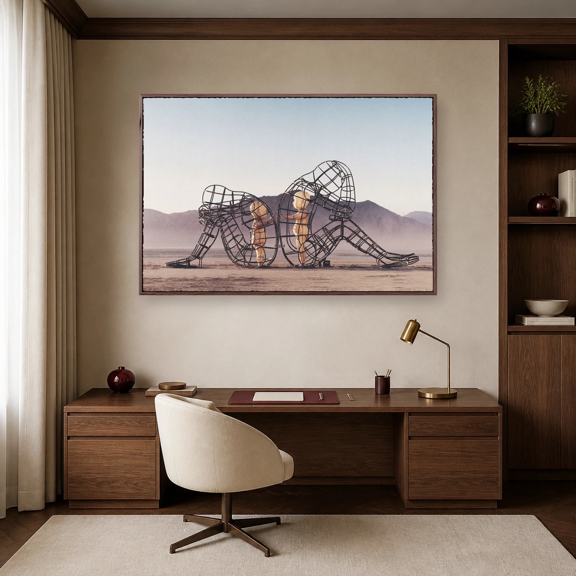 Ego Sculpture Desert Art Print, view 5