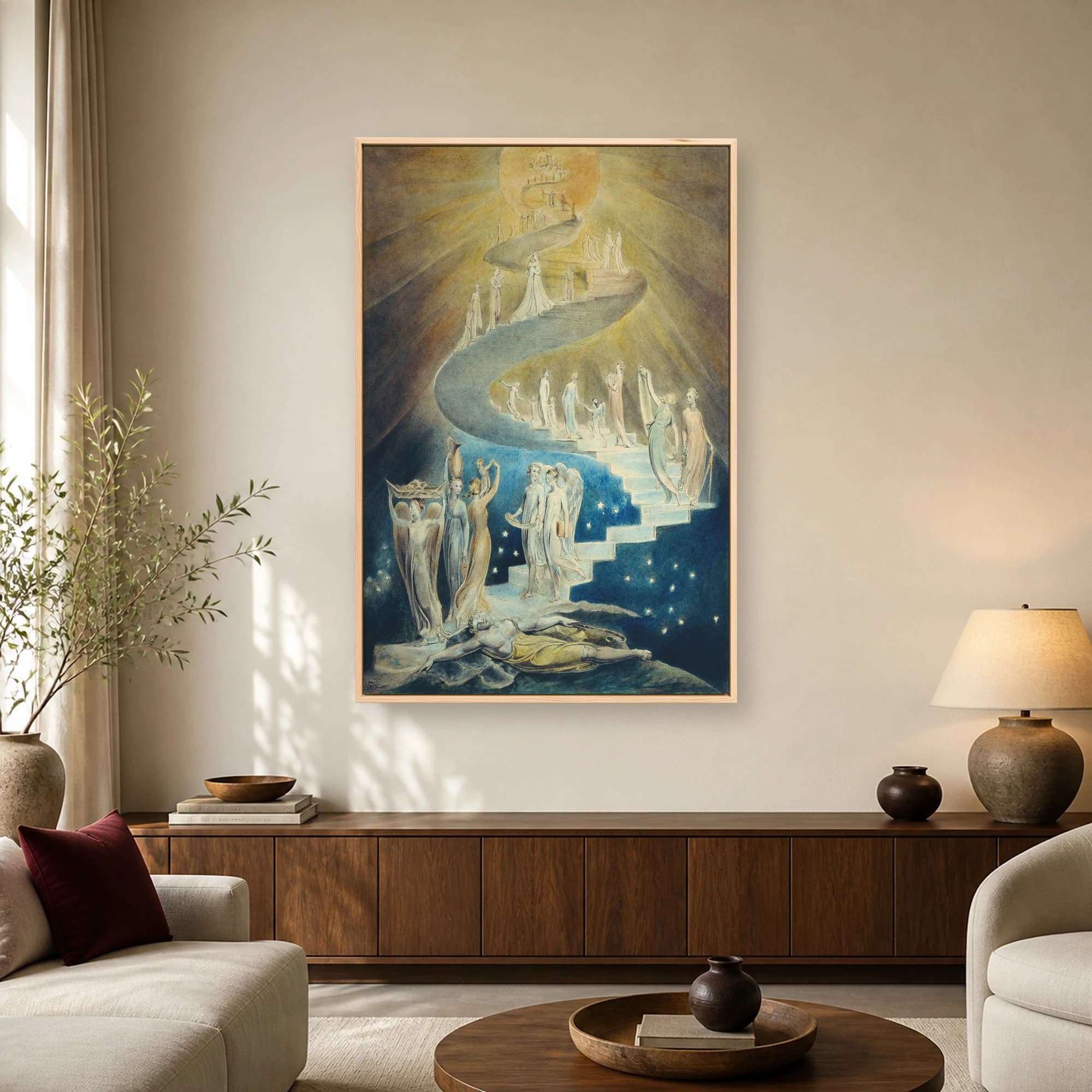 William Blake Jacob's Dream Fine Art Print, view 2