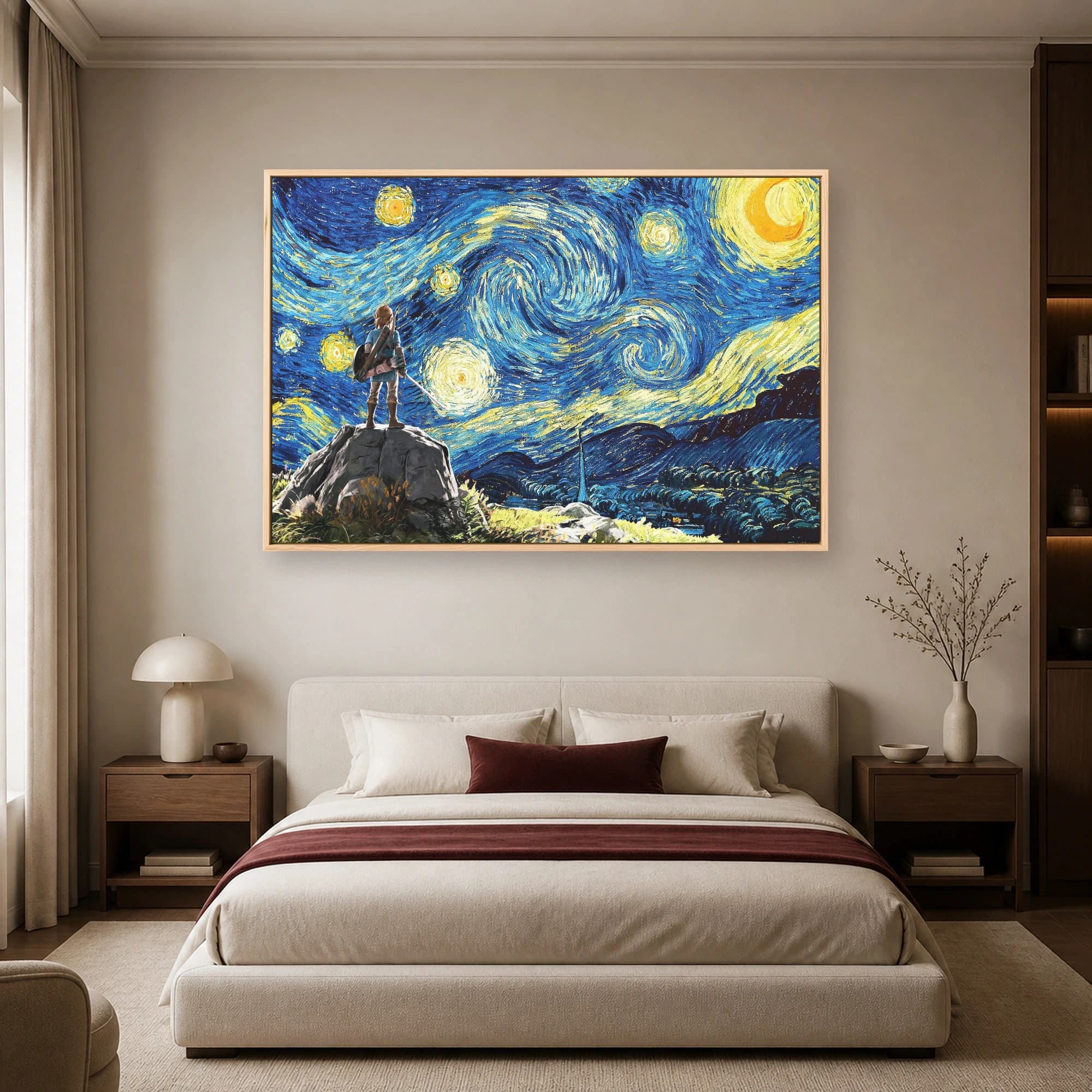Starry Night Over Hyrule Canvas Print, view 5