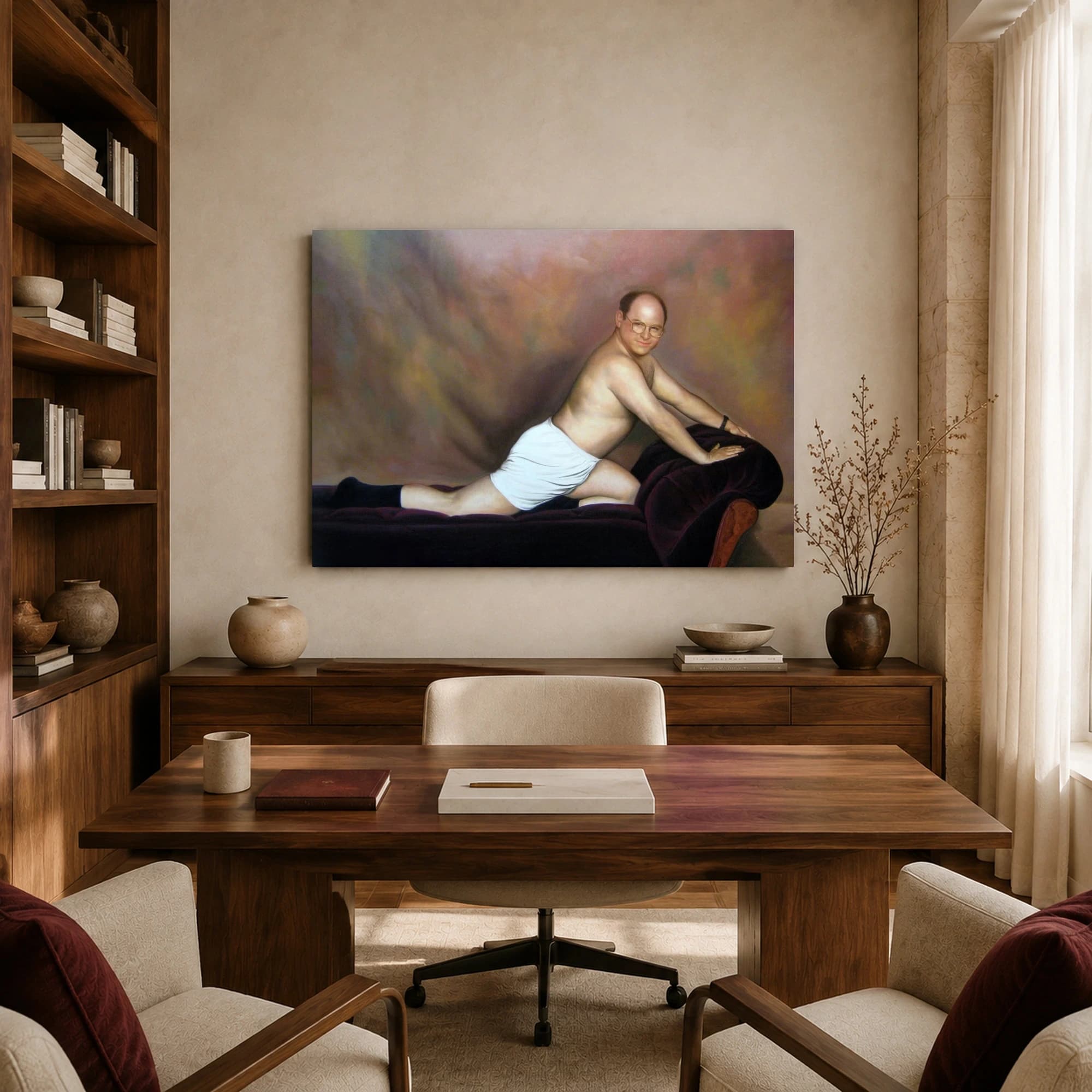 The Timeless George Costanza Classical Portrait Canvas Print, view 8
