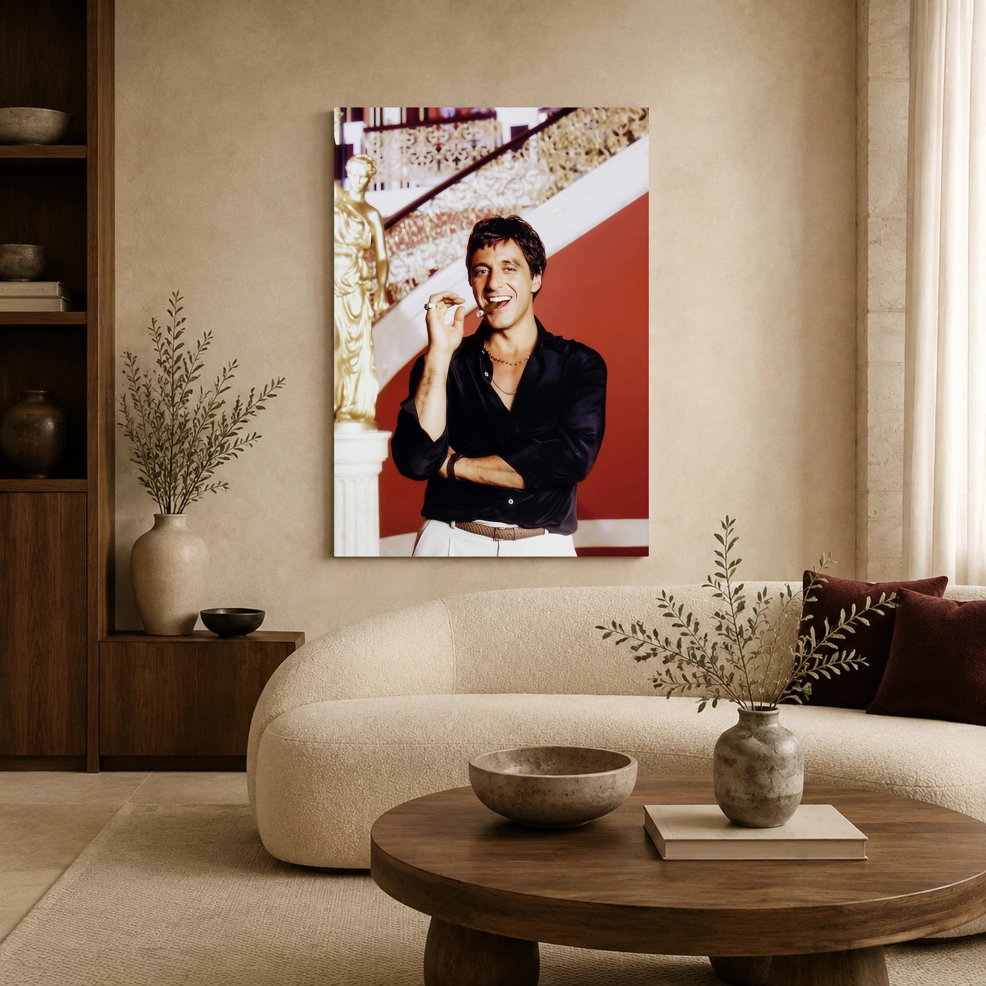 Scarface Tony Montana Portrait Canvas Art Print, view 3