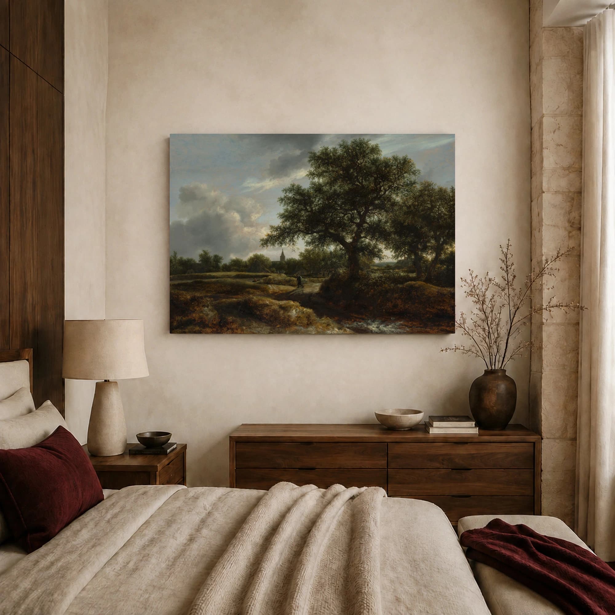 The Water Mill with the Great Oak Fine Art Print, view 8