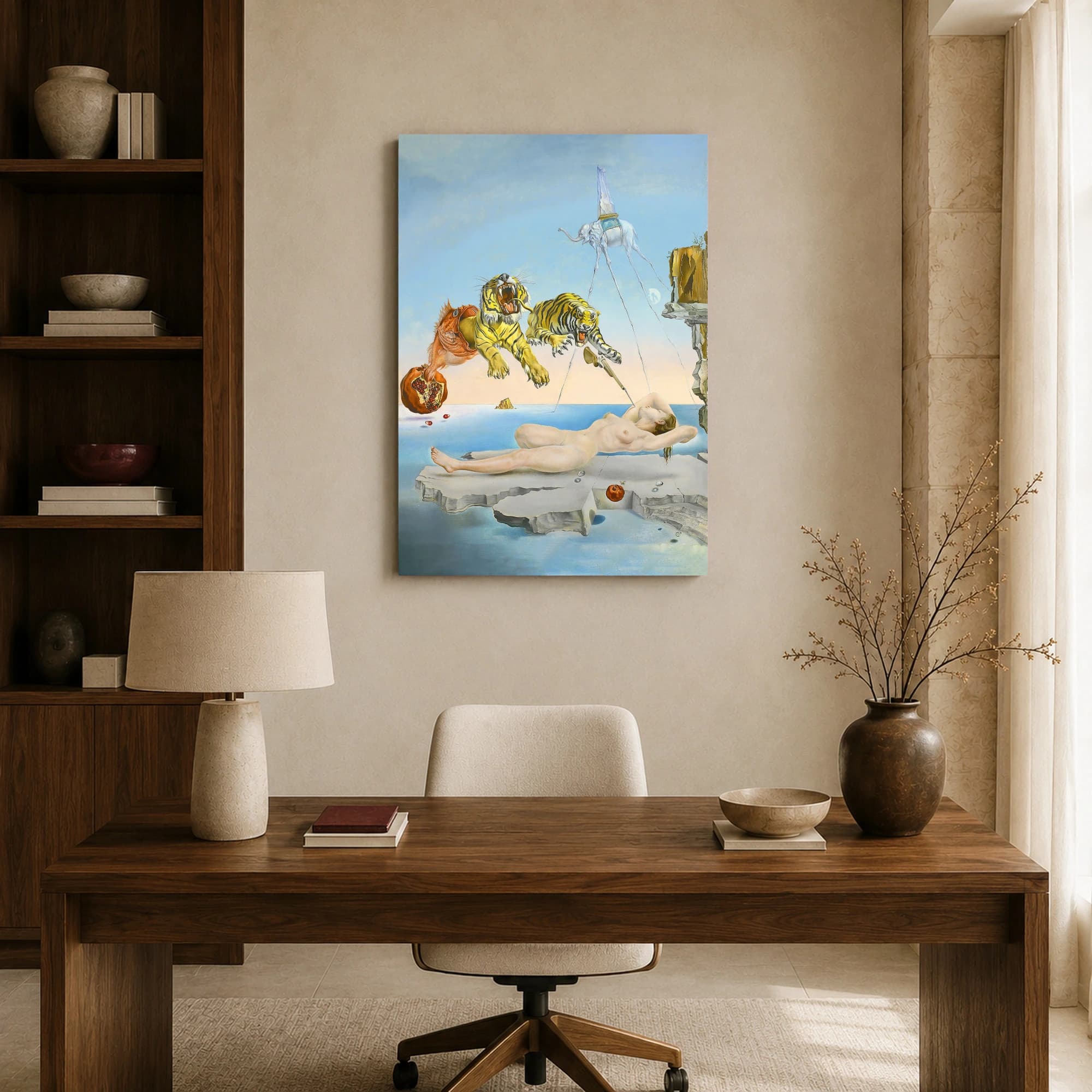Dream Caused by the Flight of a Bee Canvas Print by Salvador Dali, view 8