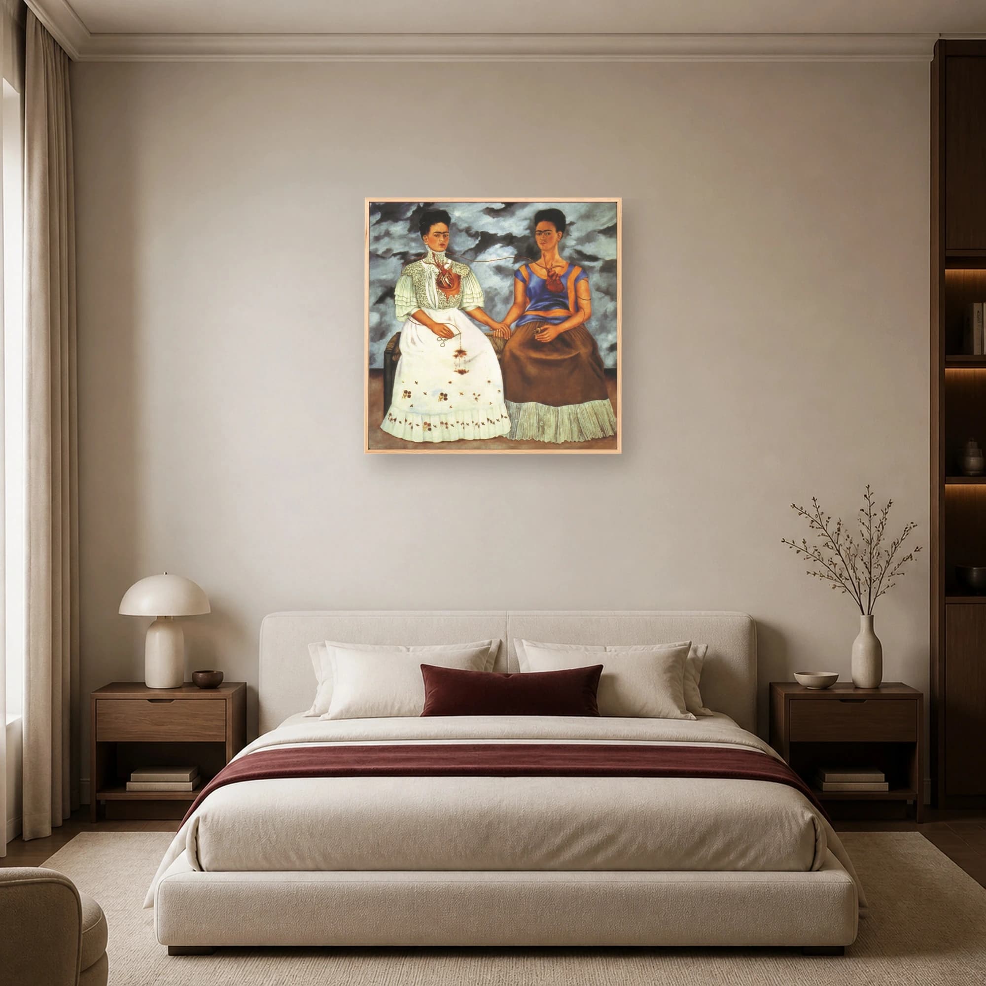 The Two Fridas Masterpiece Surrealist Canvas Art, view 6