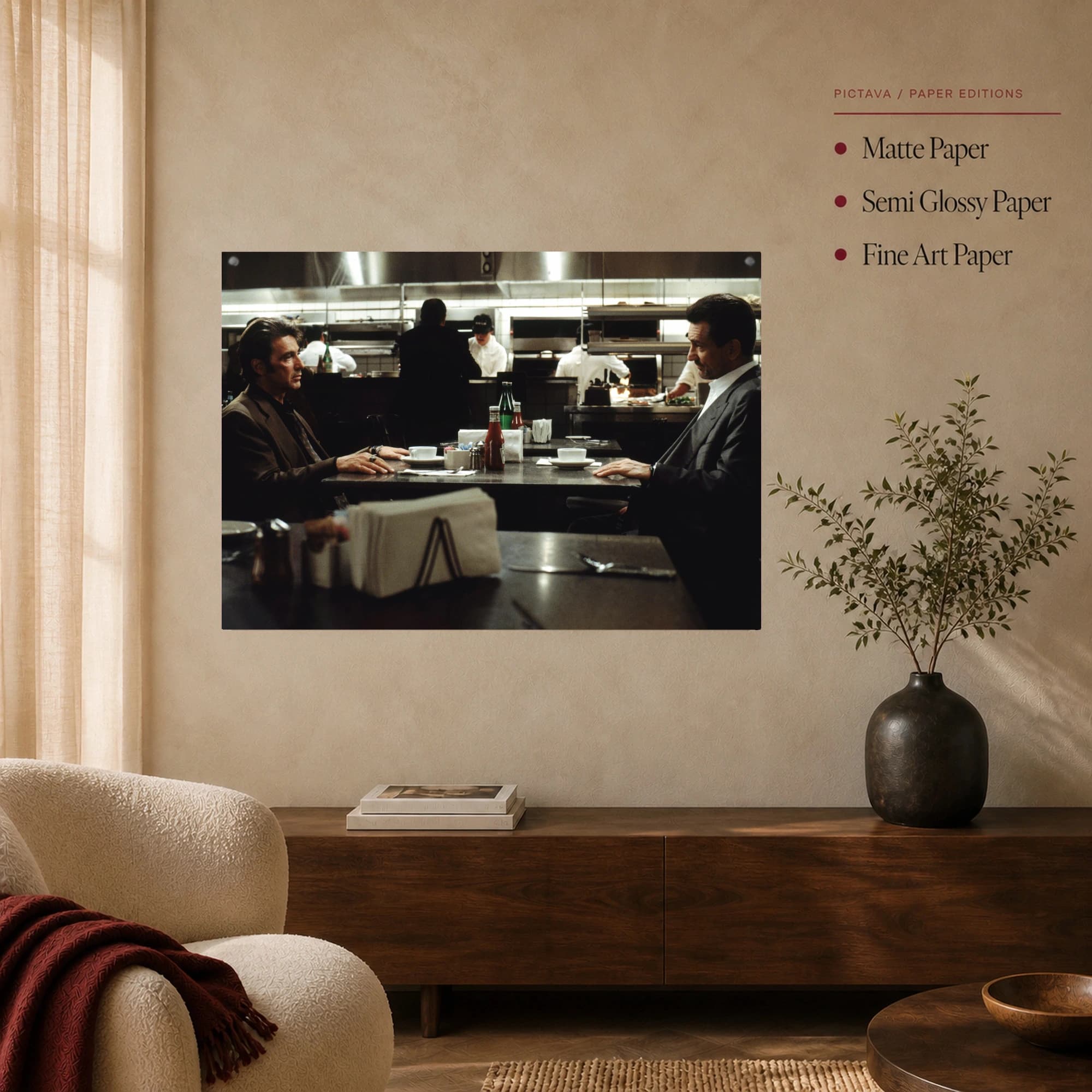 Heat Diner Scene Movie Wall Art, view 4