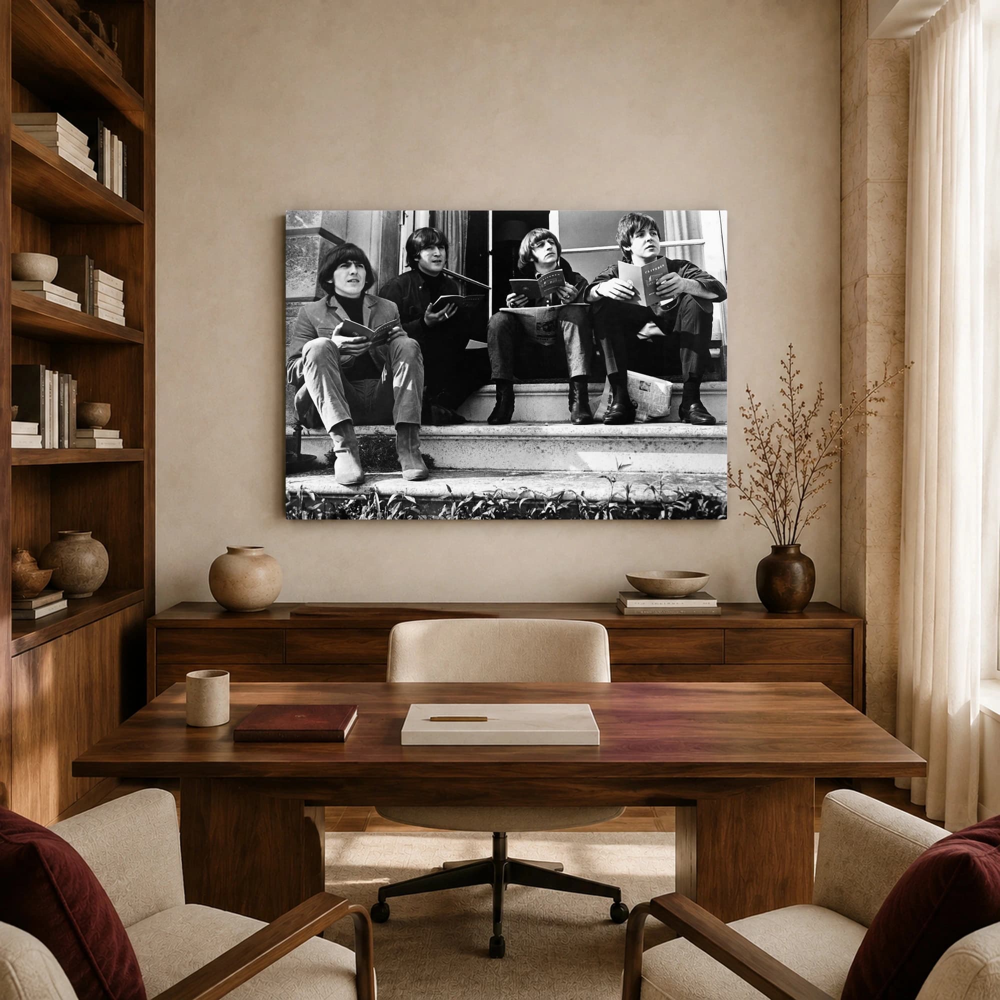 The Beatles Historic Vintage Band Photo Canvas Print, view 8