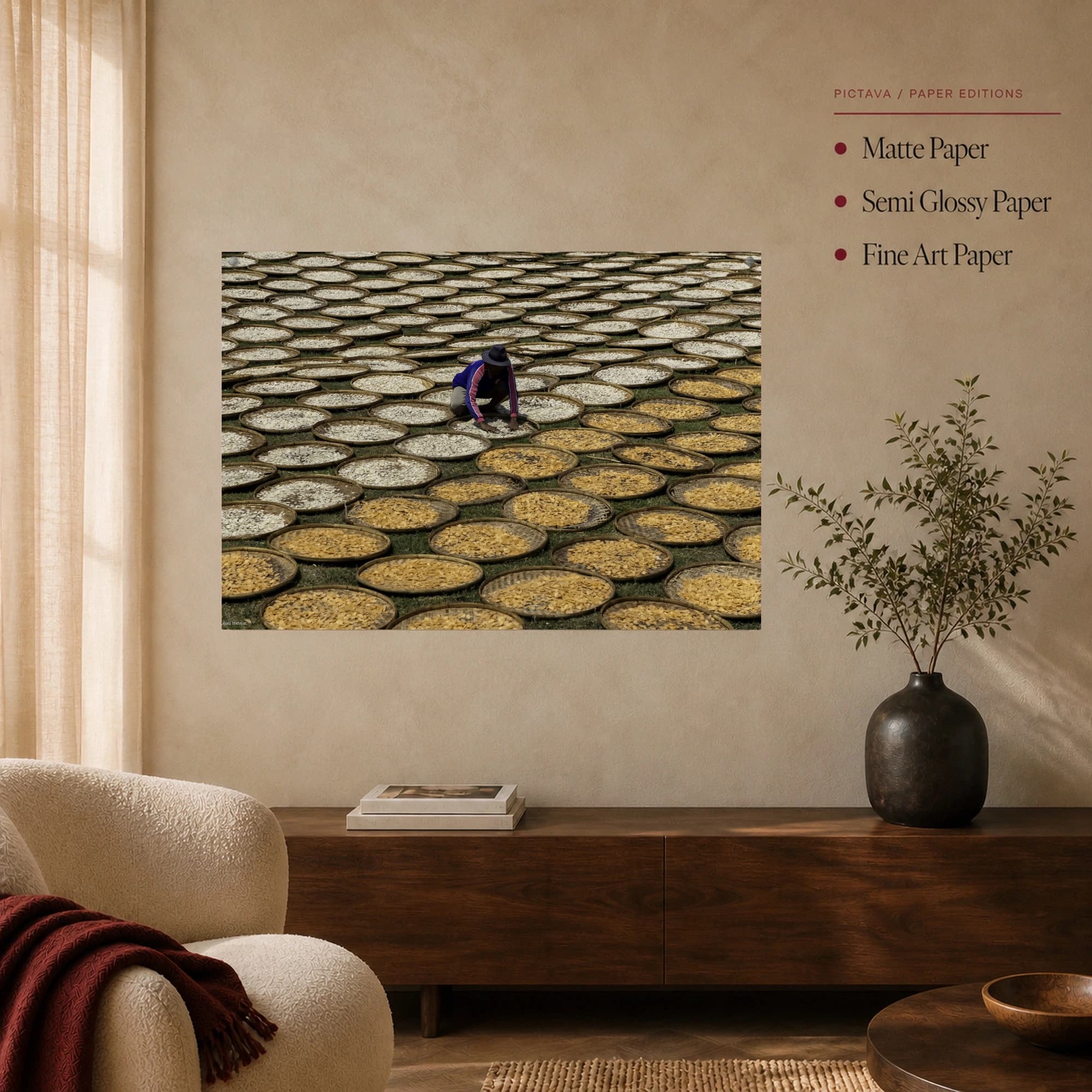 Harvest Drying Patterns Fine Art Print, view 4