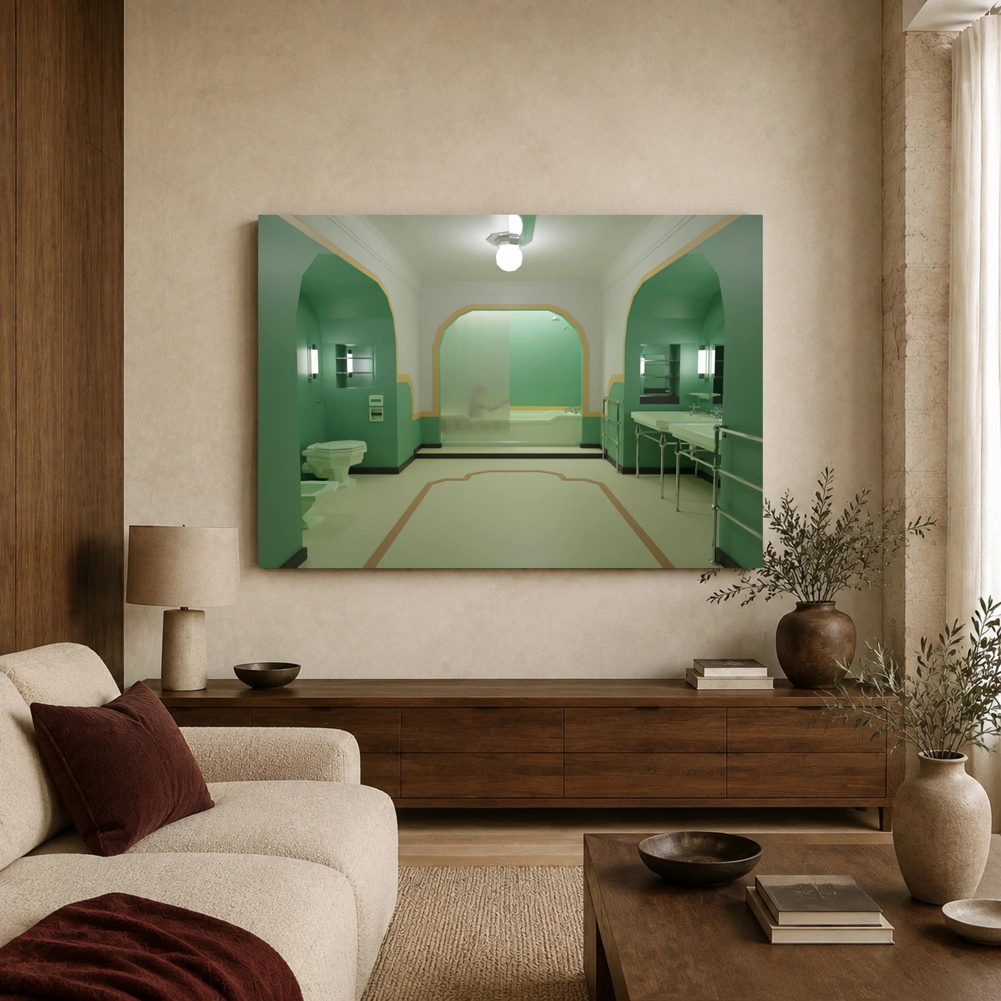 The Shining Room 237 Bathroom Cinematic Art Print, view 3