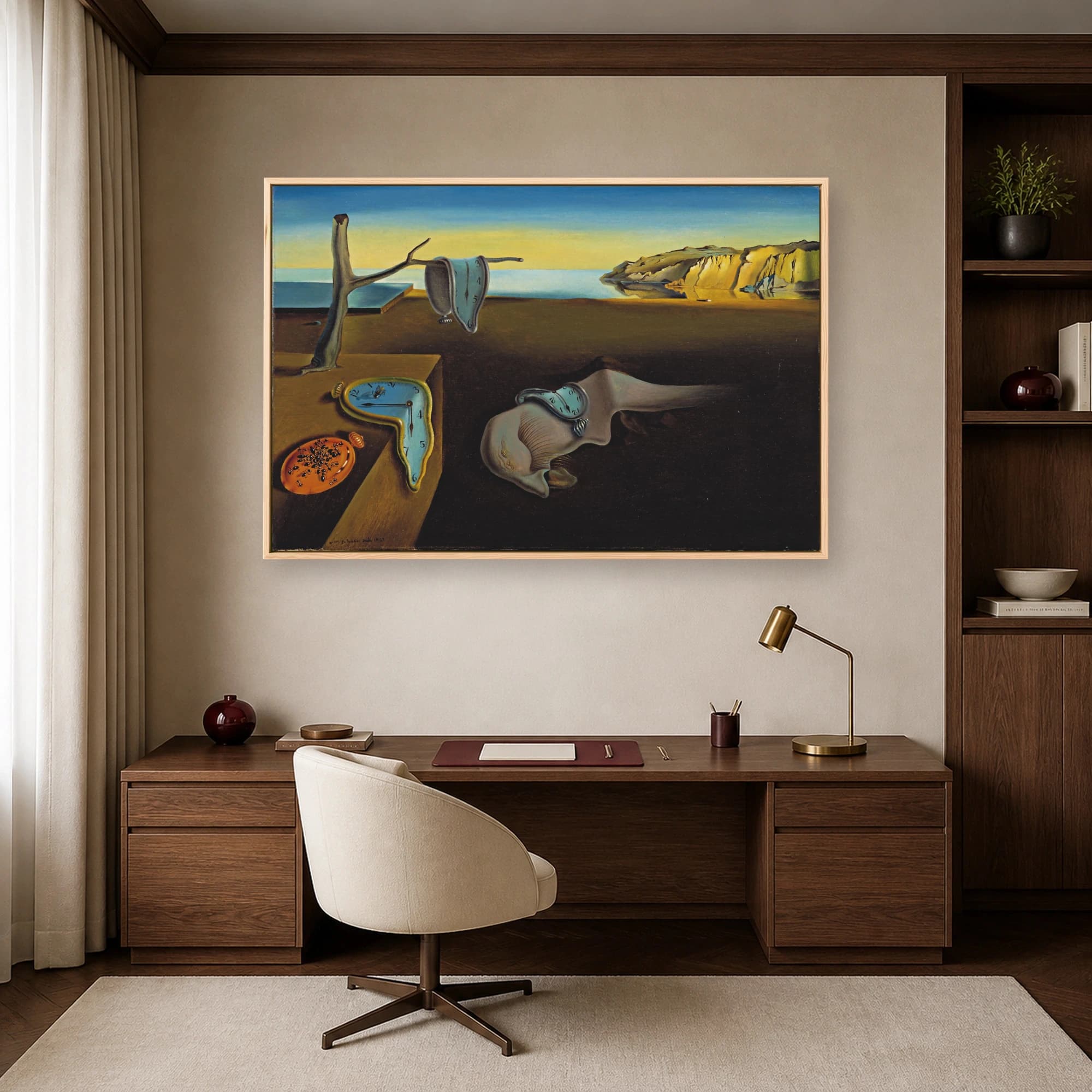 The Persistence of Memory Surrealist Masterpiece Canvas Print, view 5