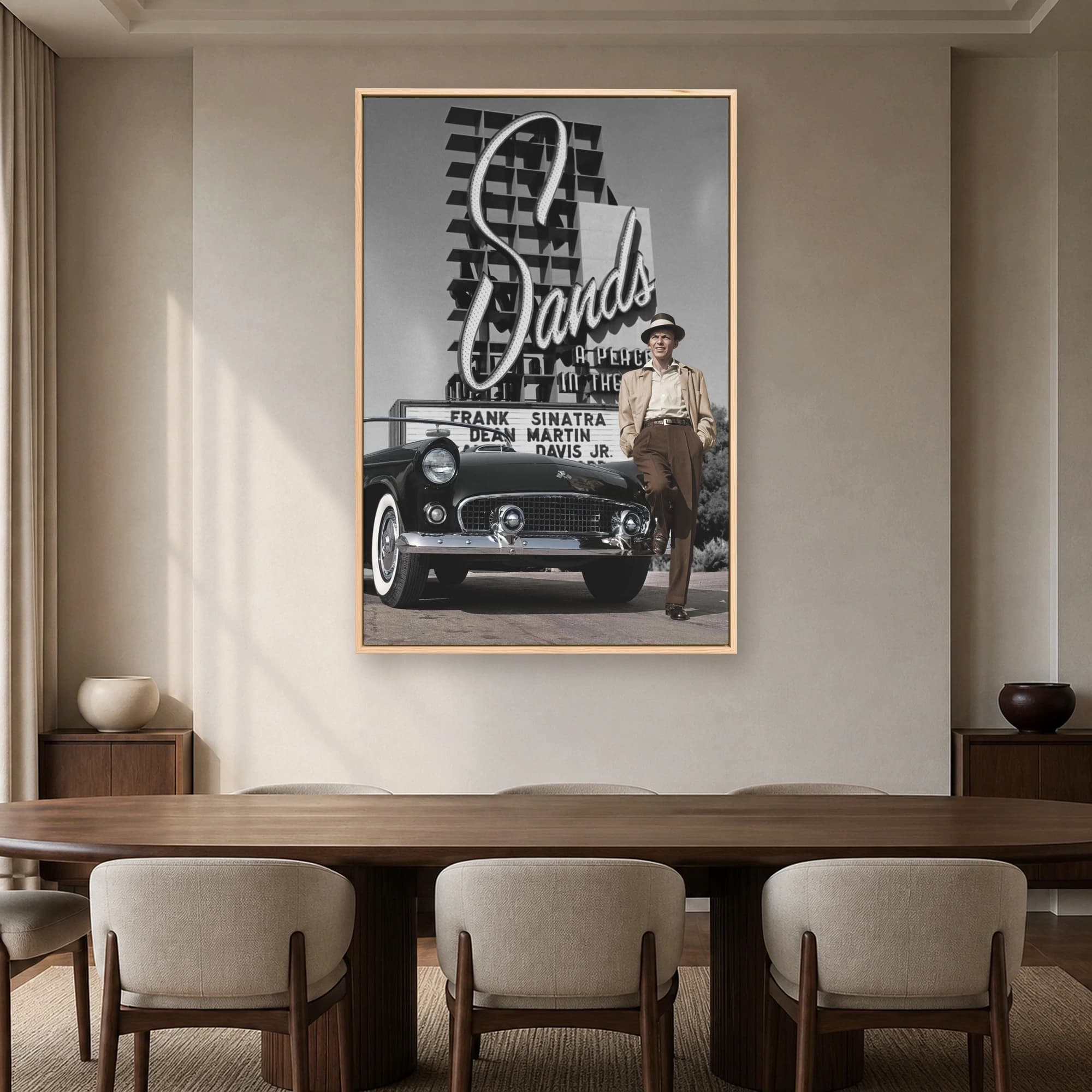 Frank Sinatra at The Sands Las Vegas Vintage Wall Art, view 6
