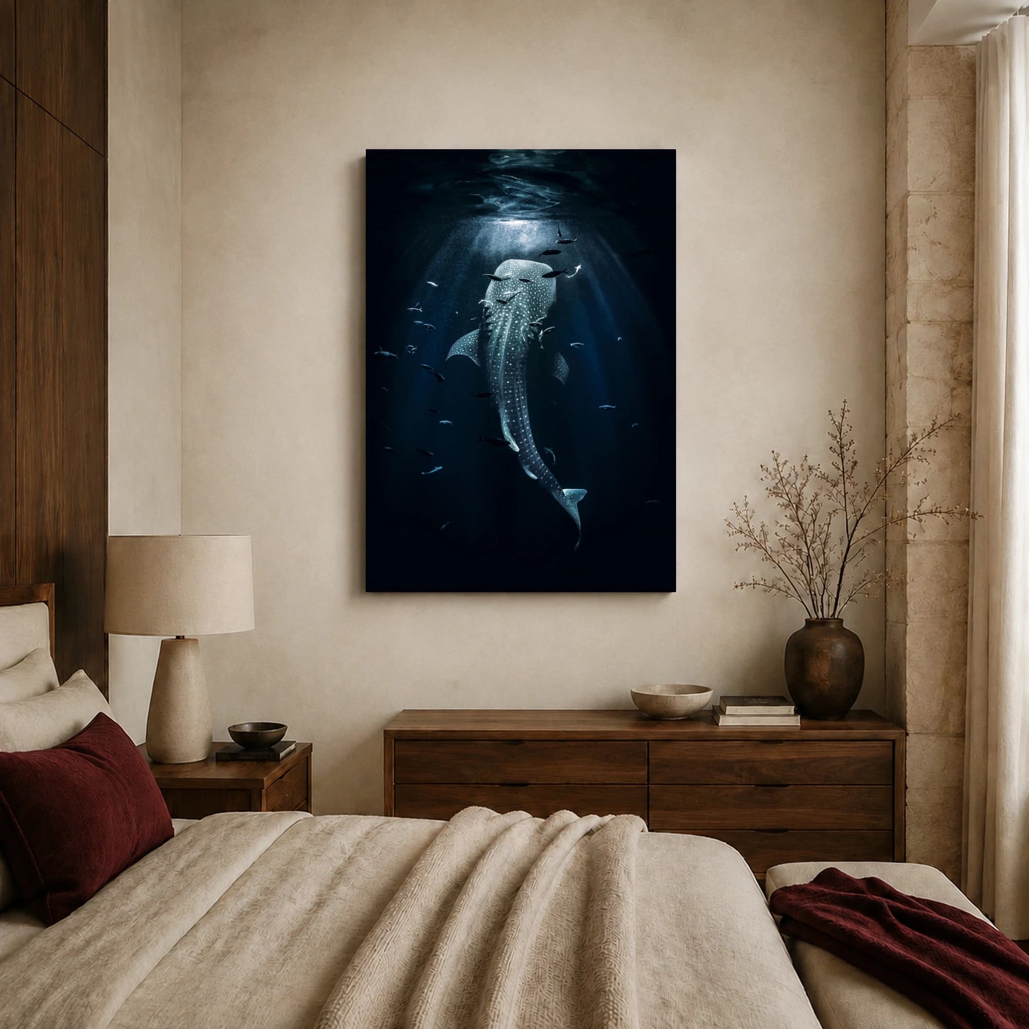 Whale Shark Abyss Fine Art Print, view 6