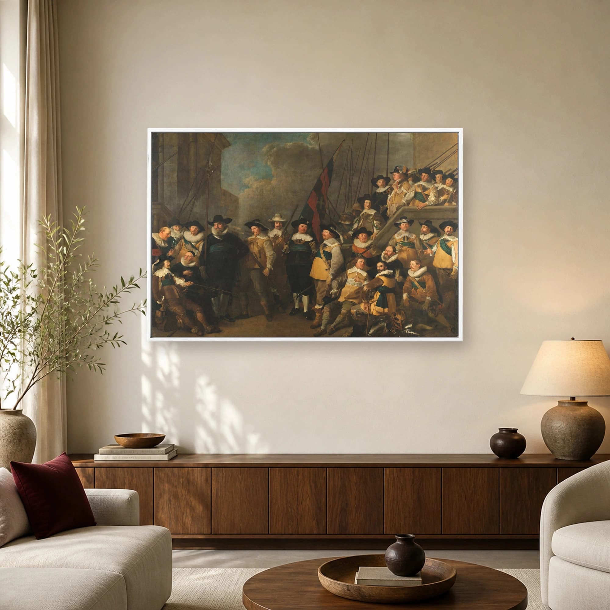 The Meagre Company Canvas Print by Frans Hals & Pieter Codde, view 2