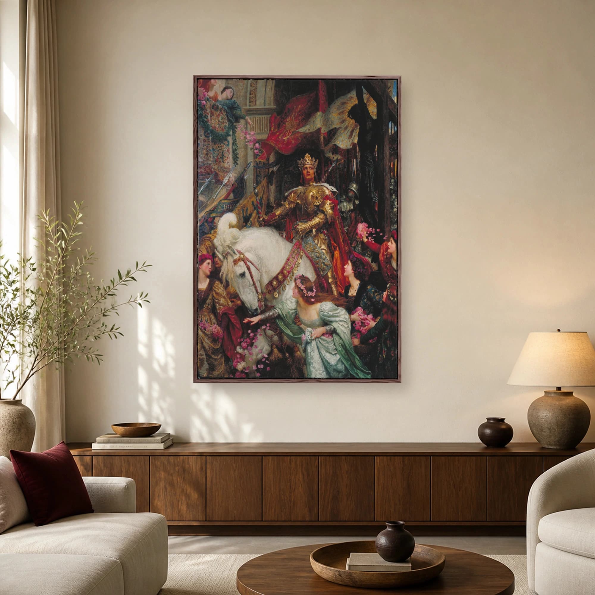 A Dedication Canvas Print by Edmund Blair Leighton, view 2
