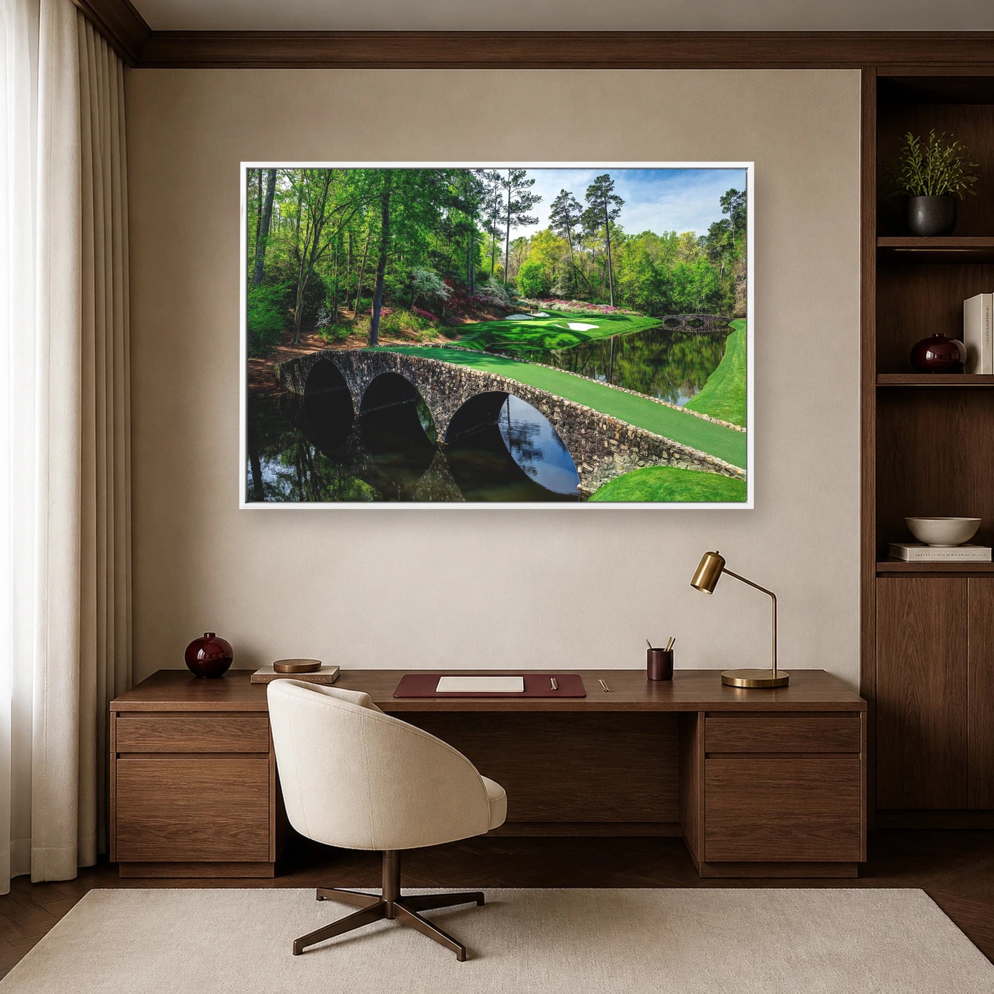 Augusta National Golf Course and Stone Bridge Print, view 6