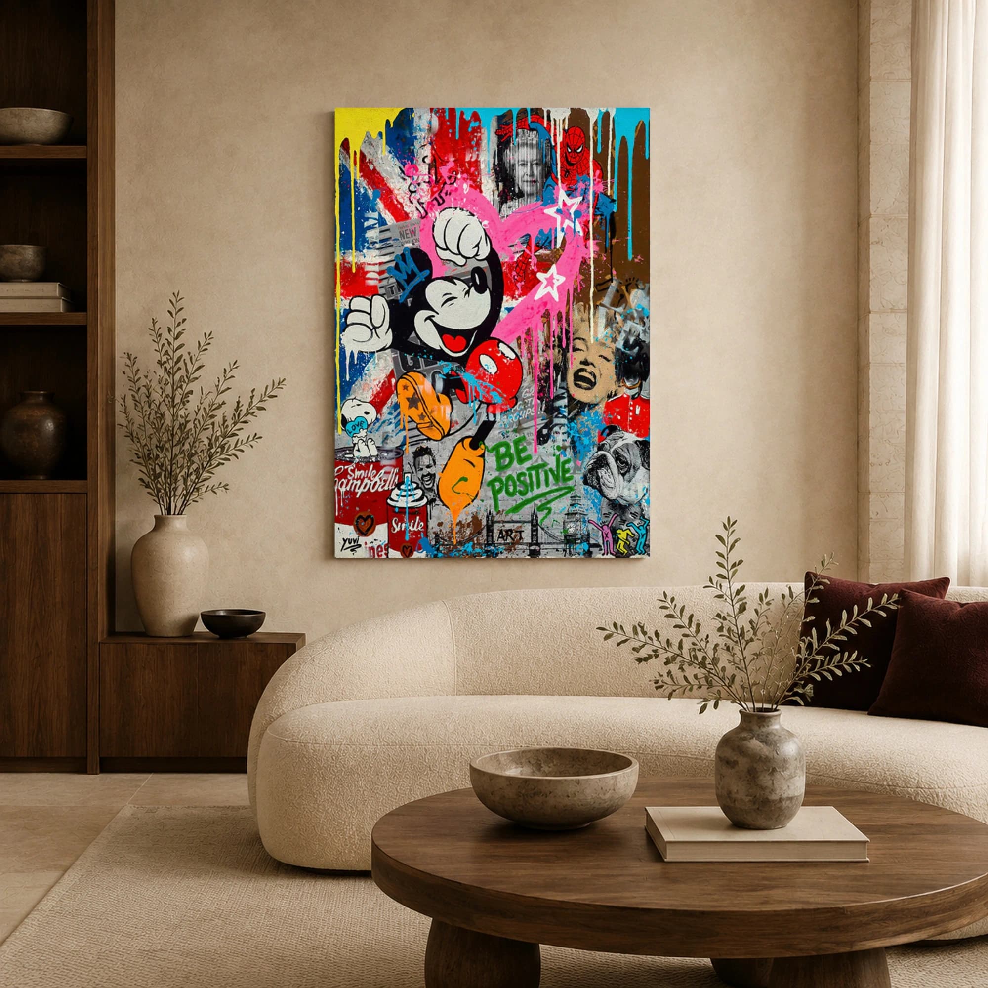 Urban Pop Culture Collage Street Art Print, view 3