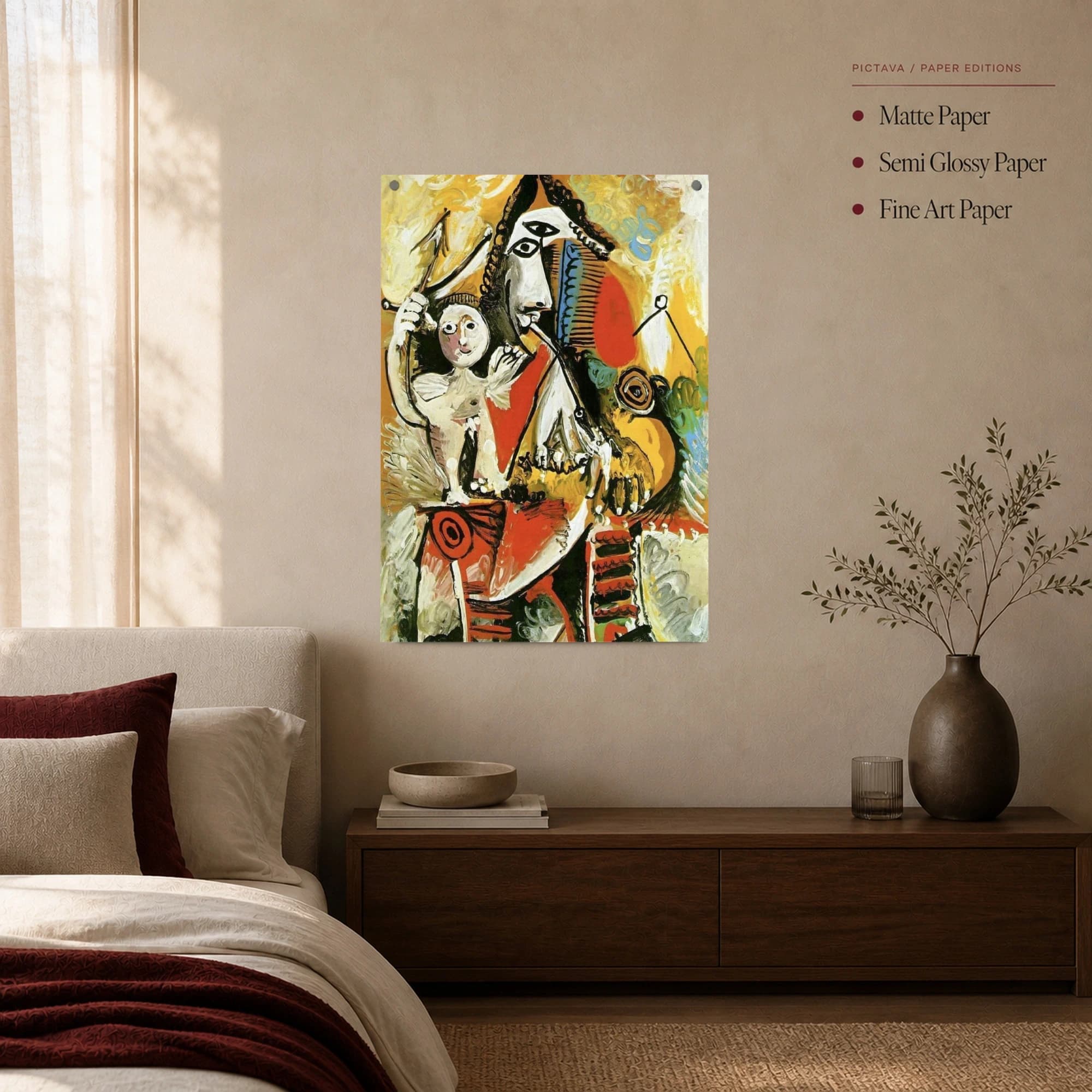Venus and Cupid Modern Abstract Art Print, view 3