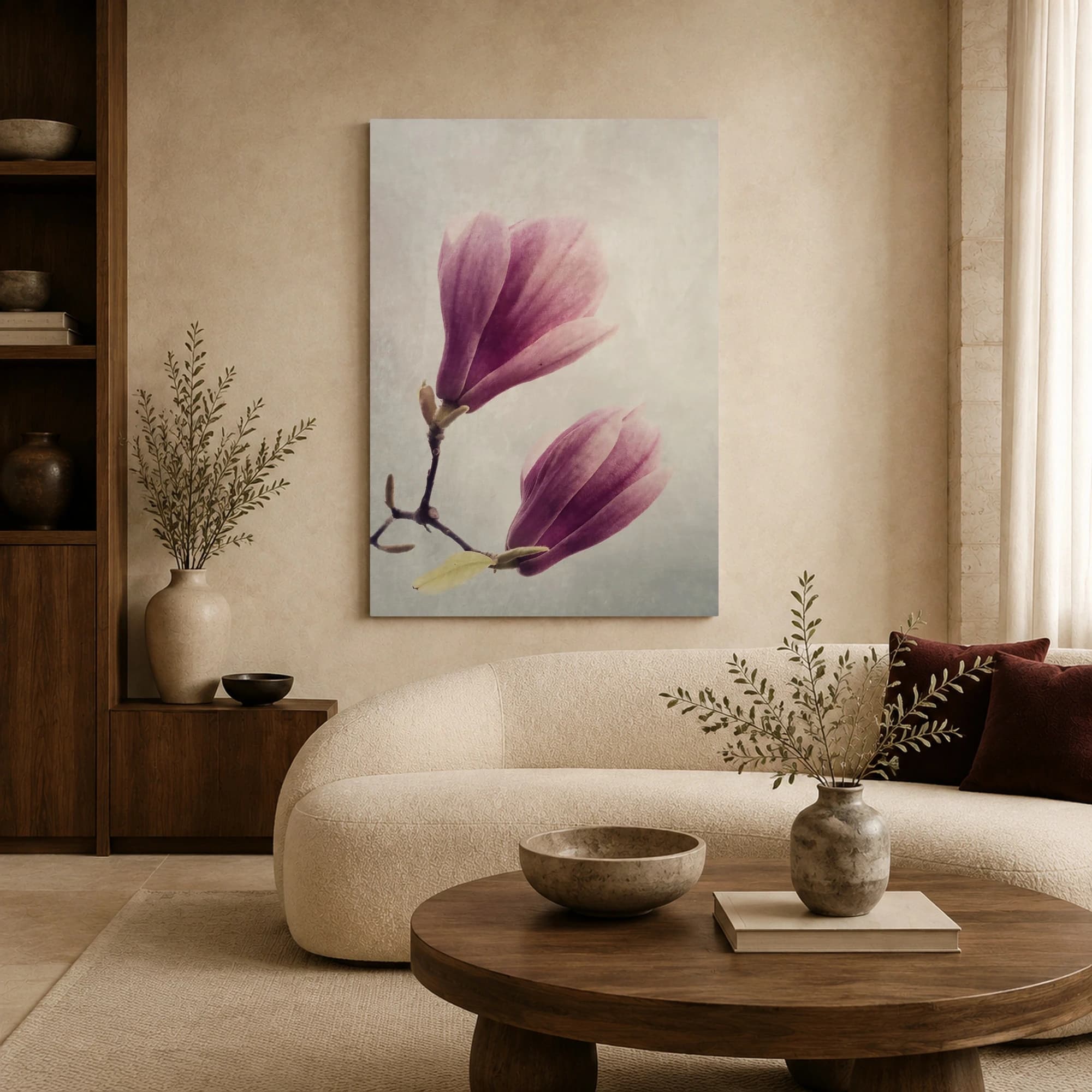 Magnolia Serenade Botanical Fine Art Print, view 6