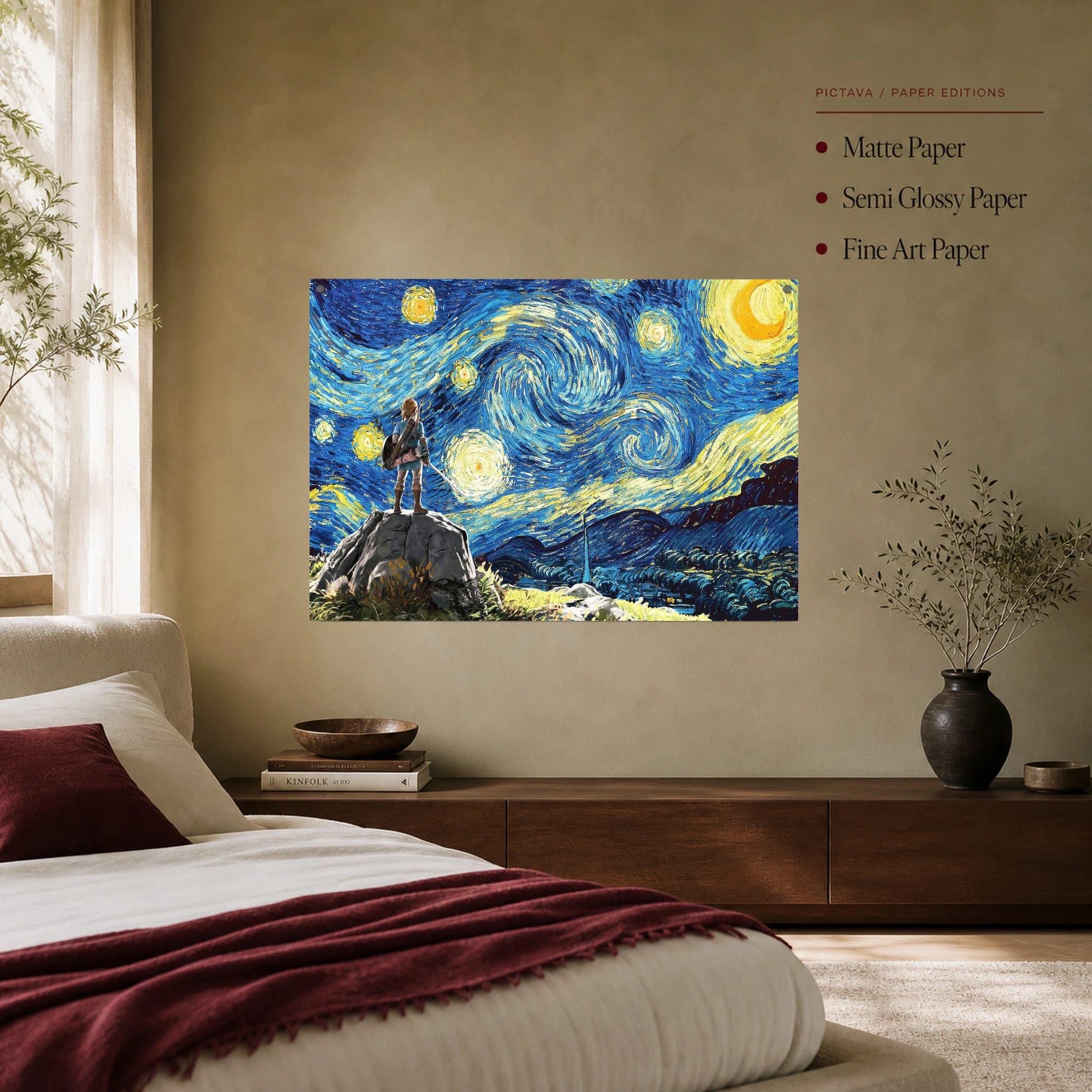 Starry Night Over Hyrule Canvas Print, view 7