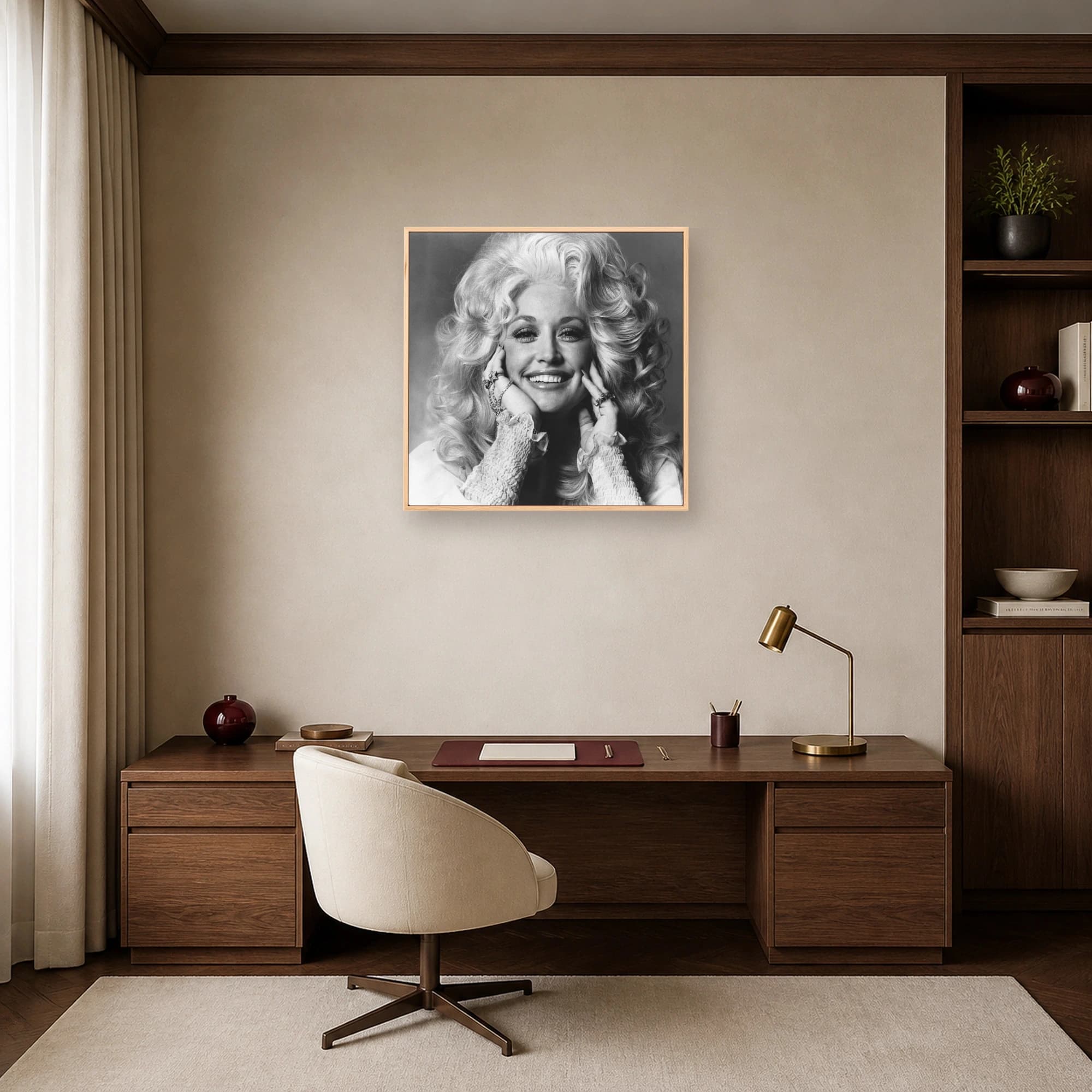 Dolly Parton Iconic Black and White Music Portrait Art Print, view 7