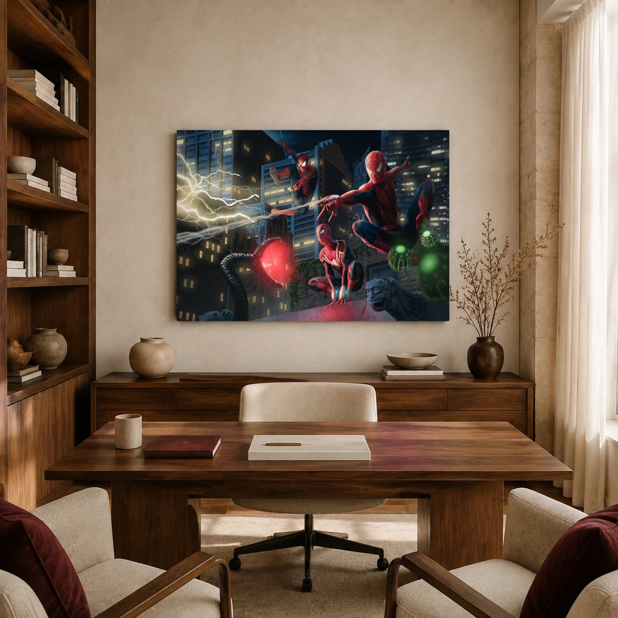 Spider-Man Multiverse Cinematic Action Canvas Print, view 8