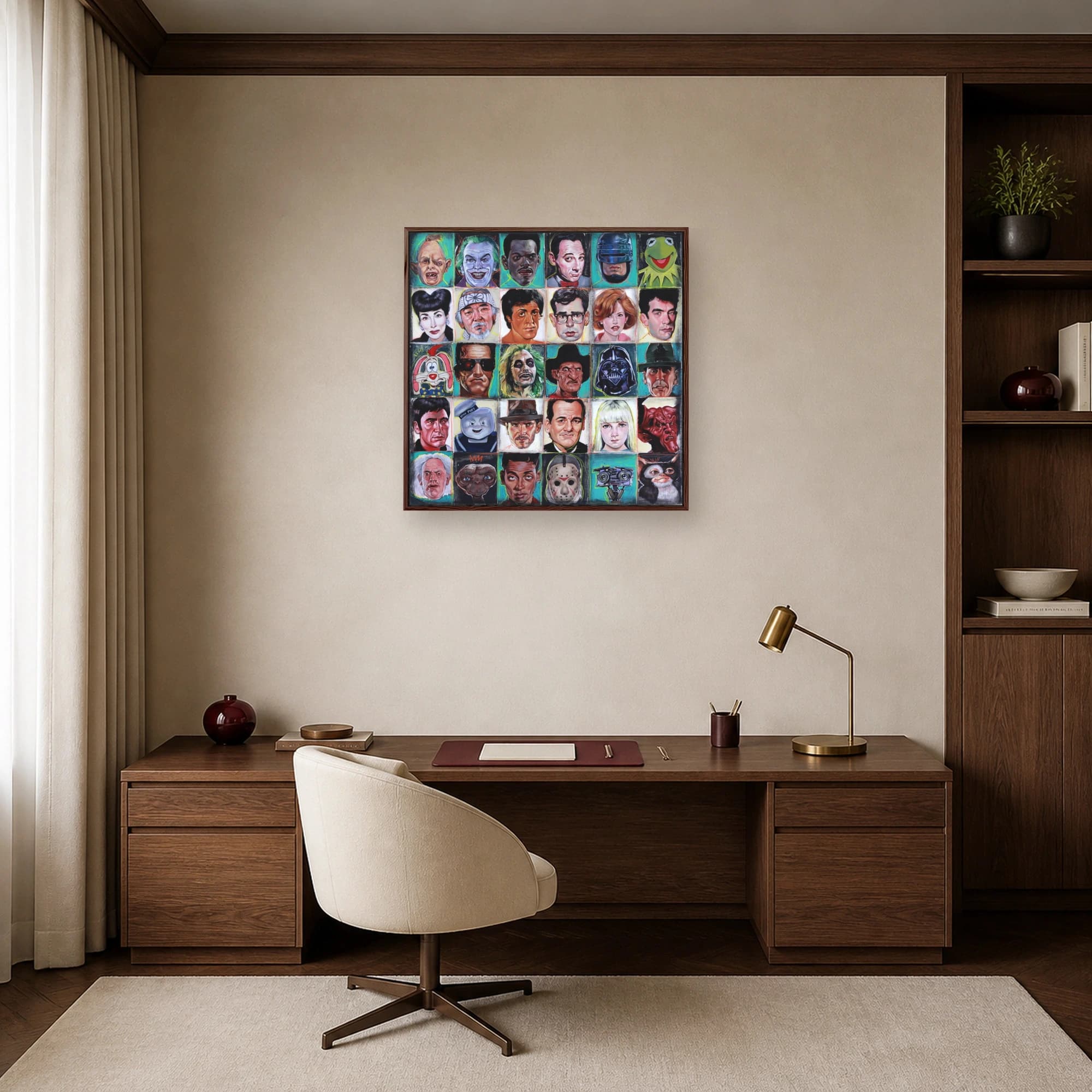 Cinematic Icons Grid Movie Characters Pop Art Print, view 8