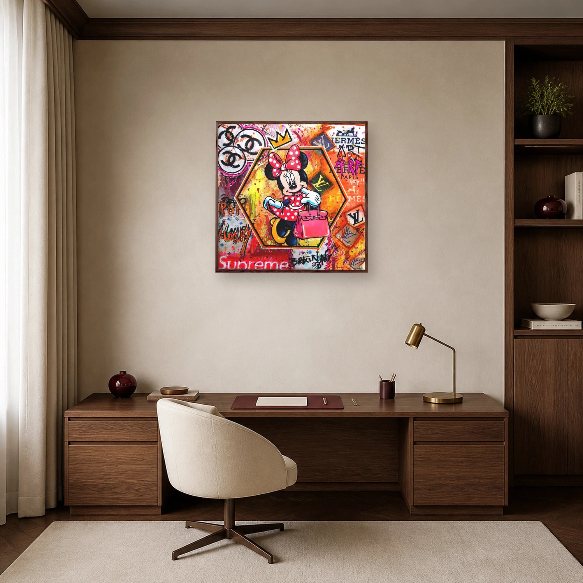 Minnie Mouse Luxury Pop Art Canvas Print, view 8
