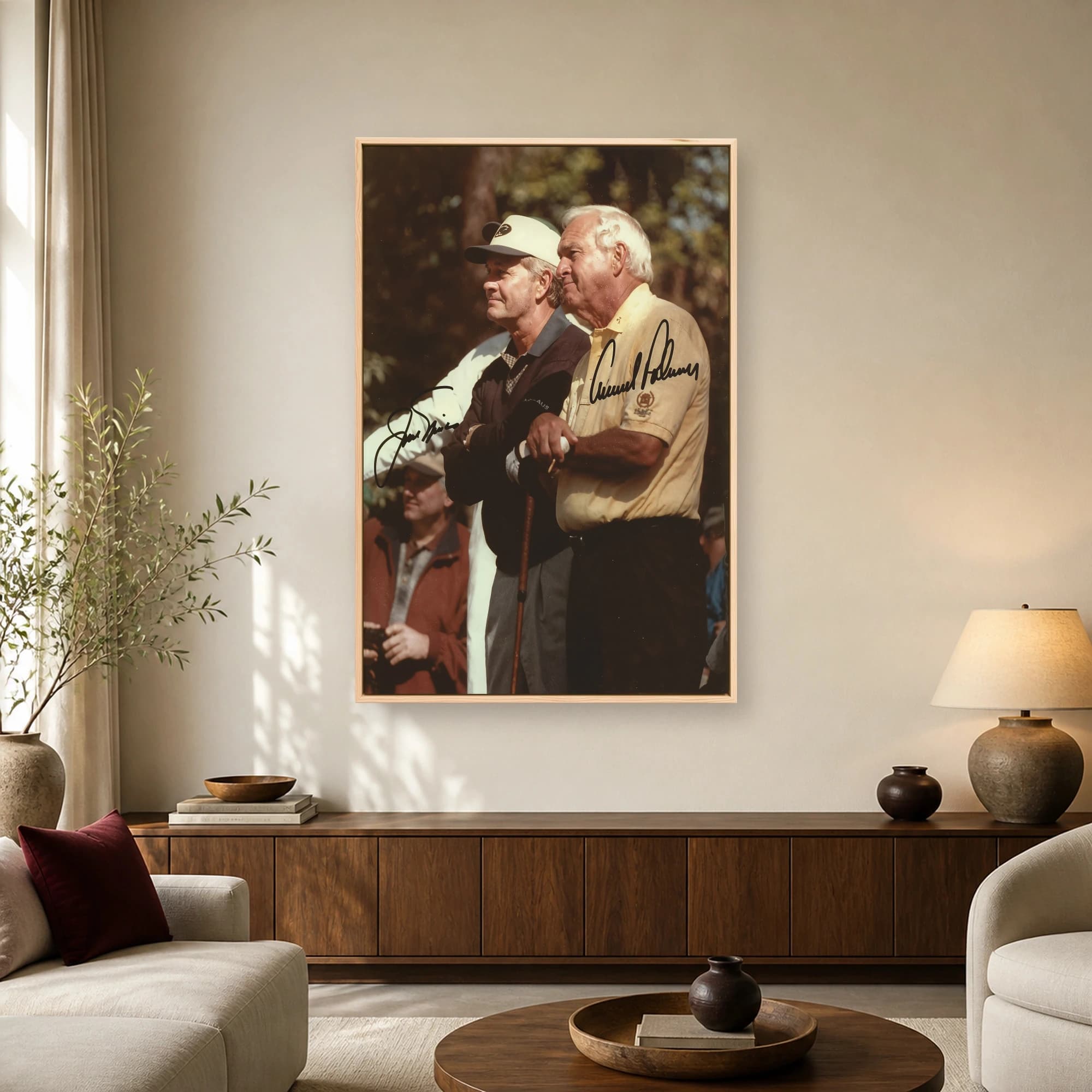 Arnold Palmer & Jack Nicklaus Golf Legends Canvas Print, view 2