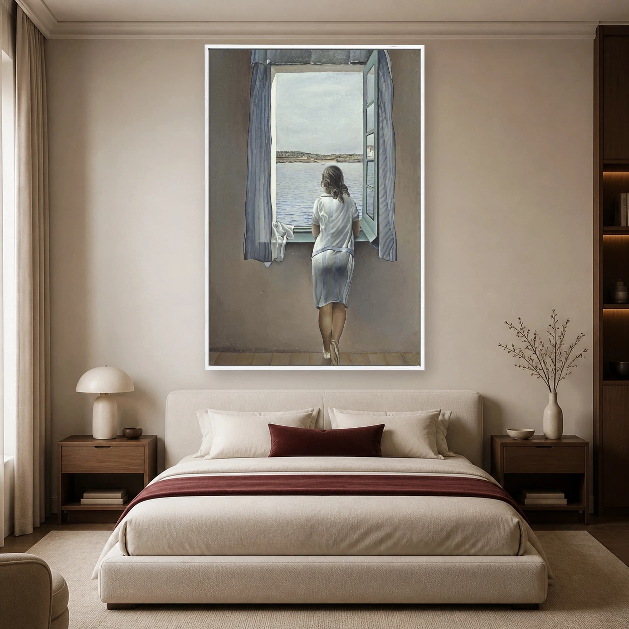 Girl at a Window by Salvador Dalí Wall Art, view 2