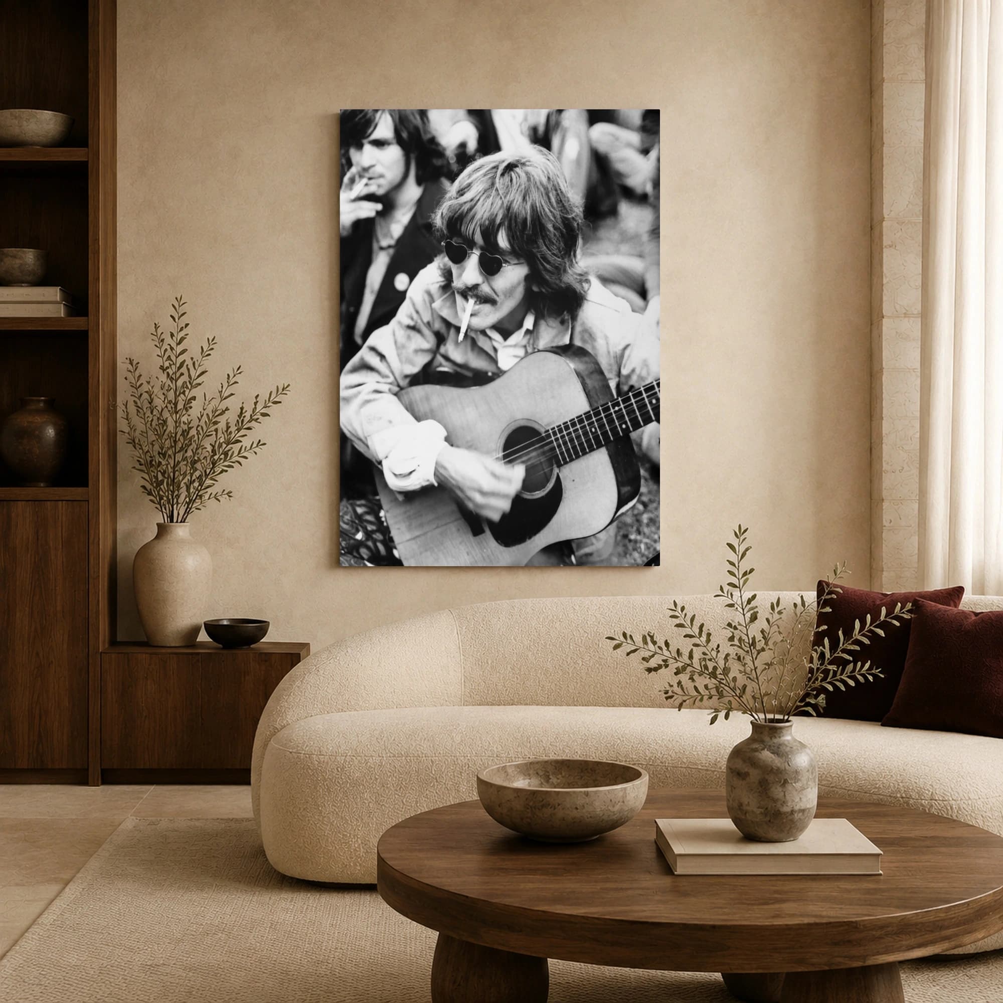 George Harrison Vintage Guitar Wall Art Print, view 5