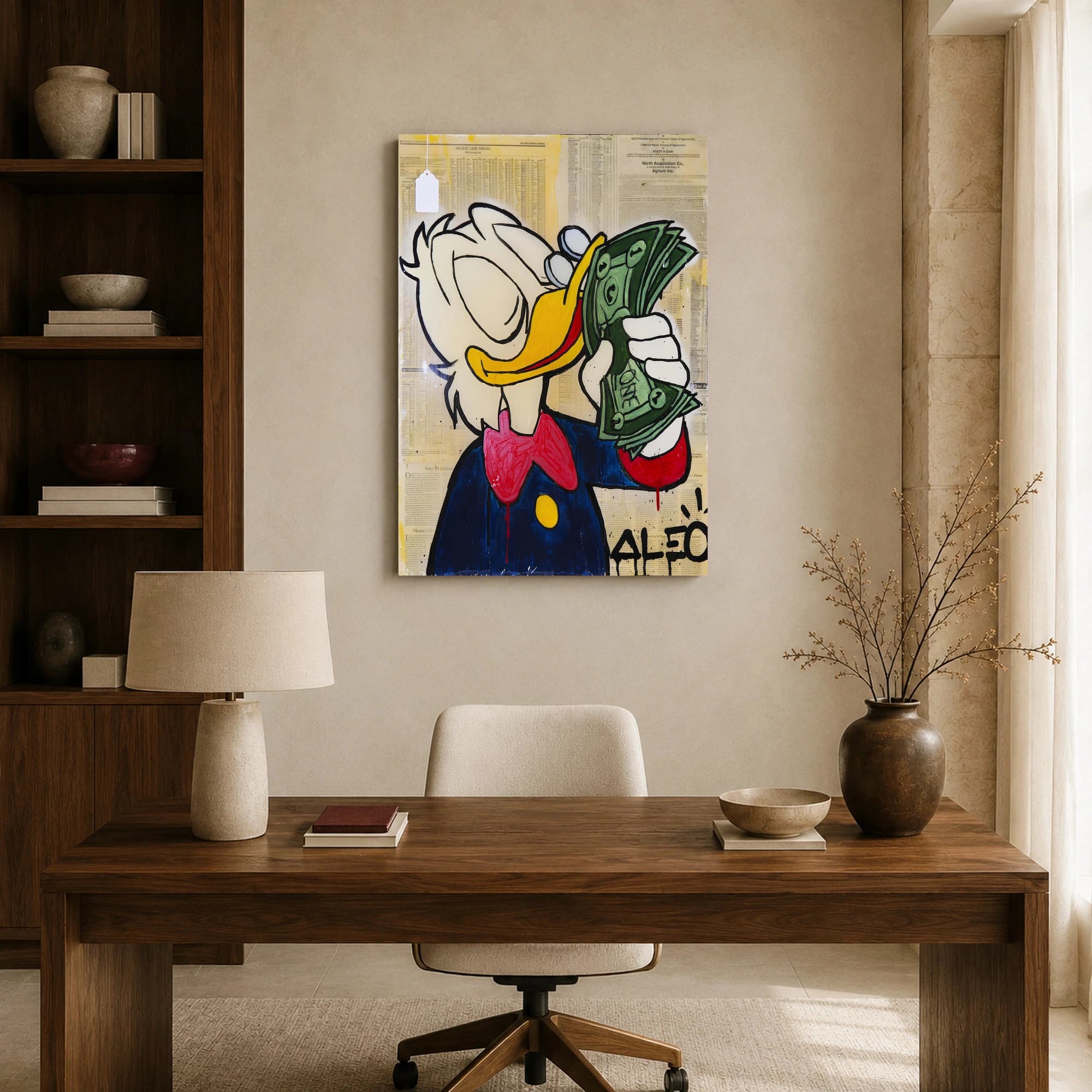 Donald Duck Wealth Pop Art Print, view 8