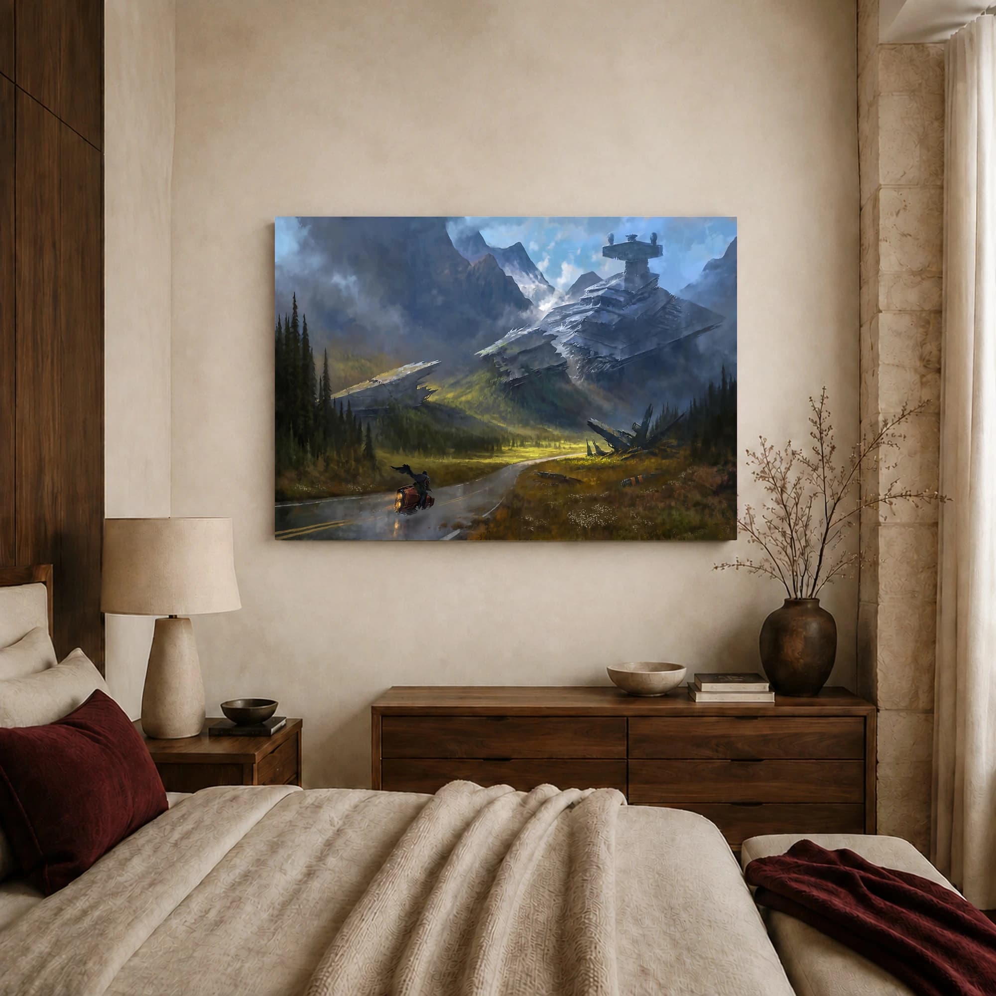 Fallen Star Destroyer Canvas Art Print, view 8