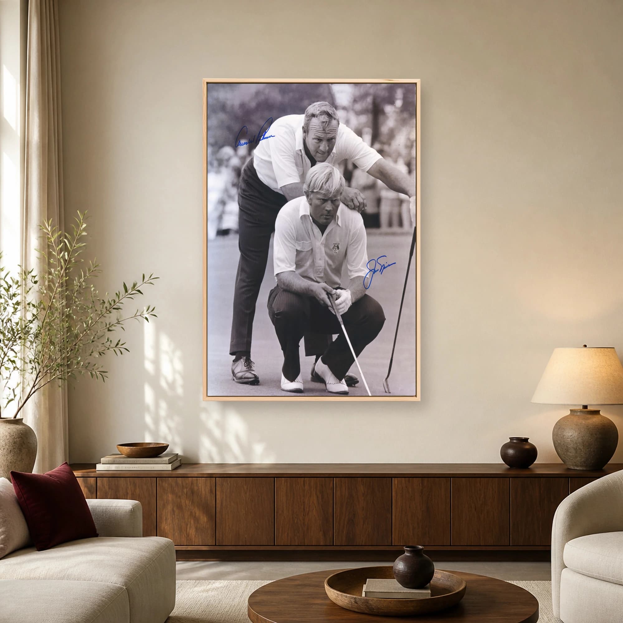 Arnold Palmer and Jack Nicklaus Historic Golf Print, view 2