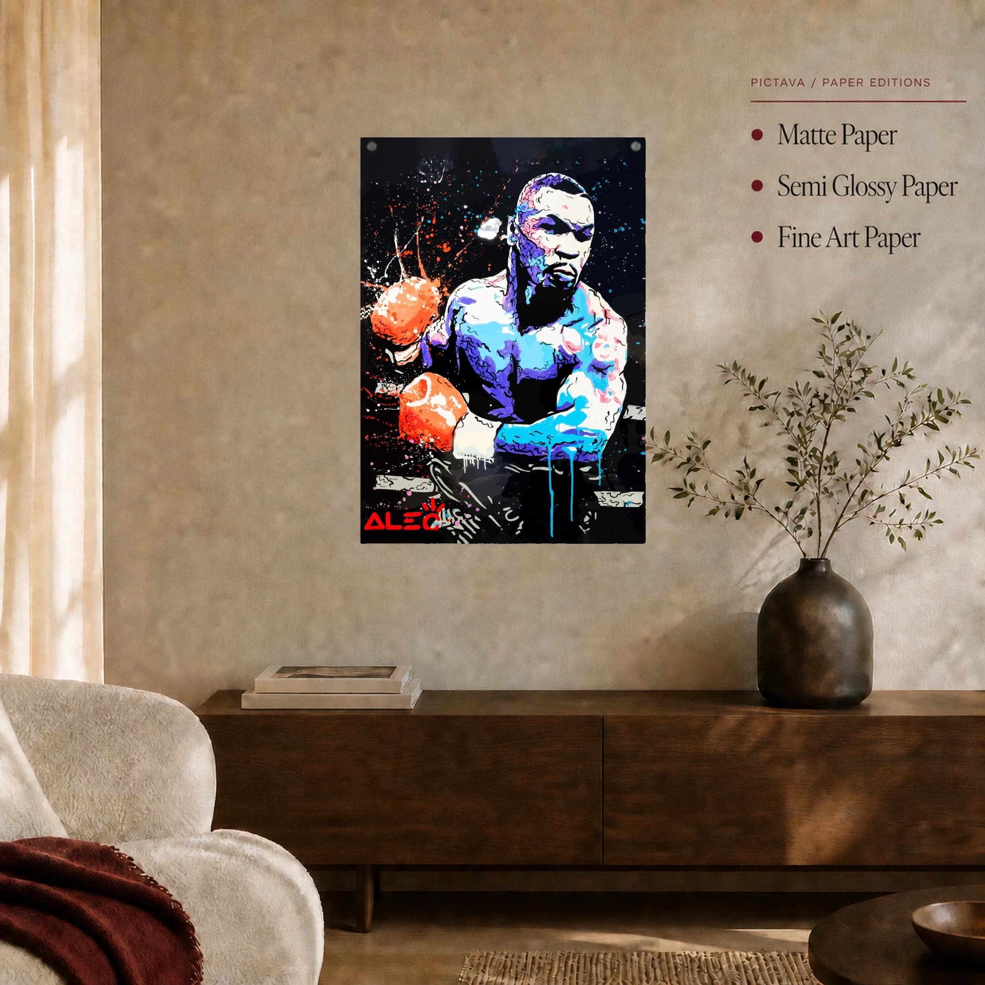 Mike Tyson Boxing Legend Pop Art Canvas, view 4
