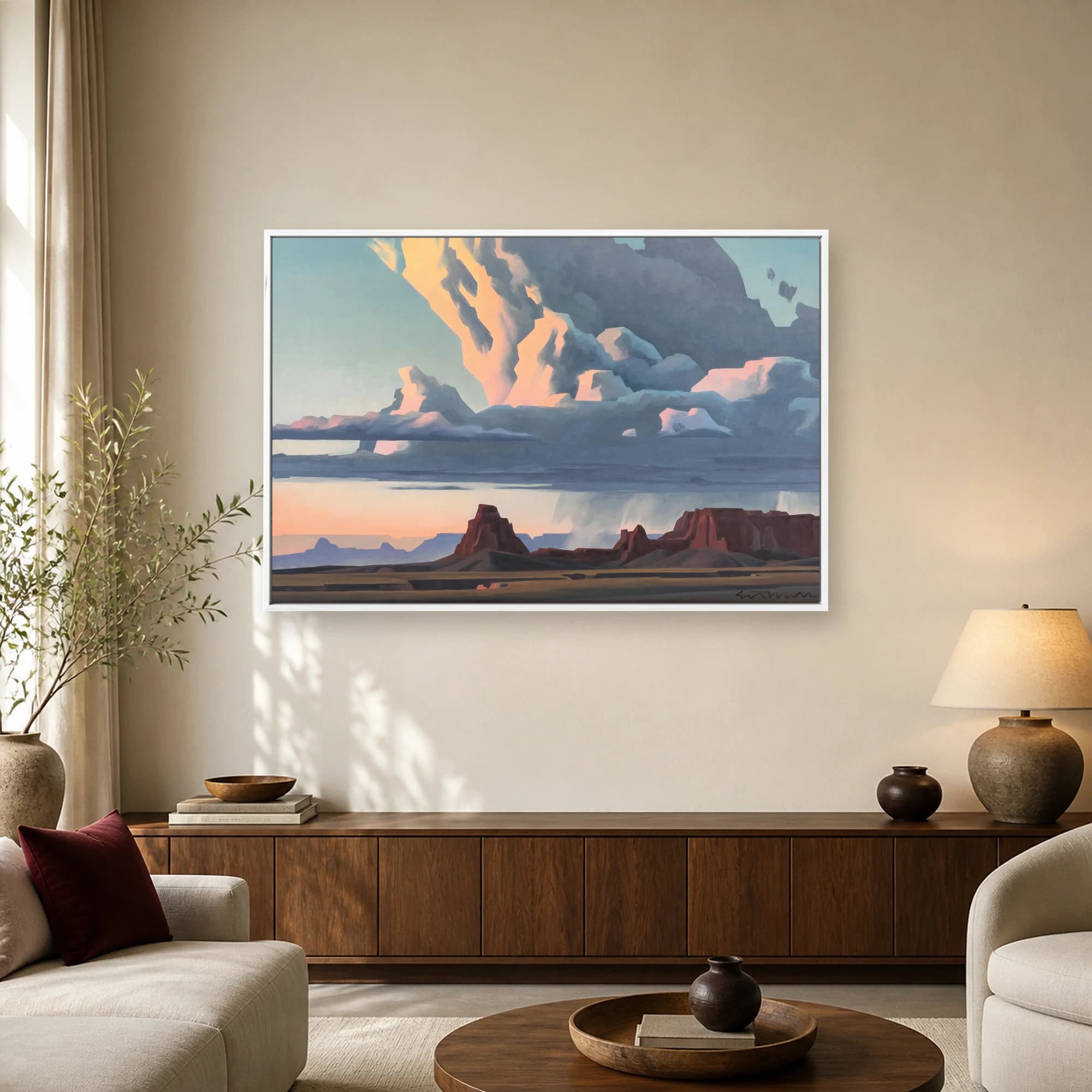 Desert Monoliths Landscape Canvas Print, view 2