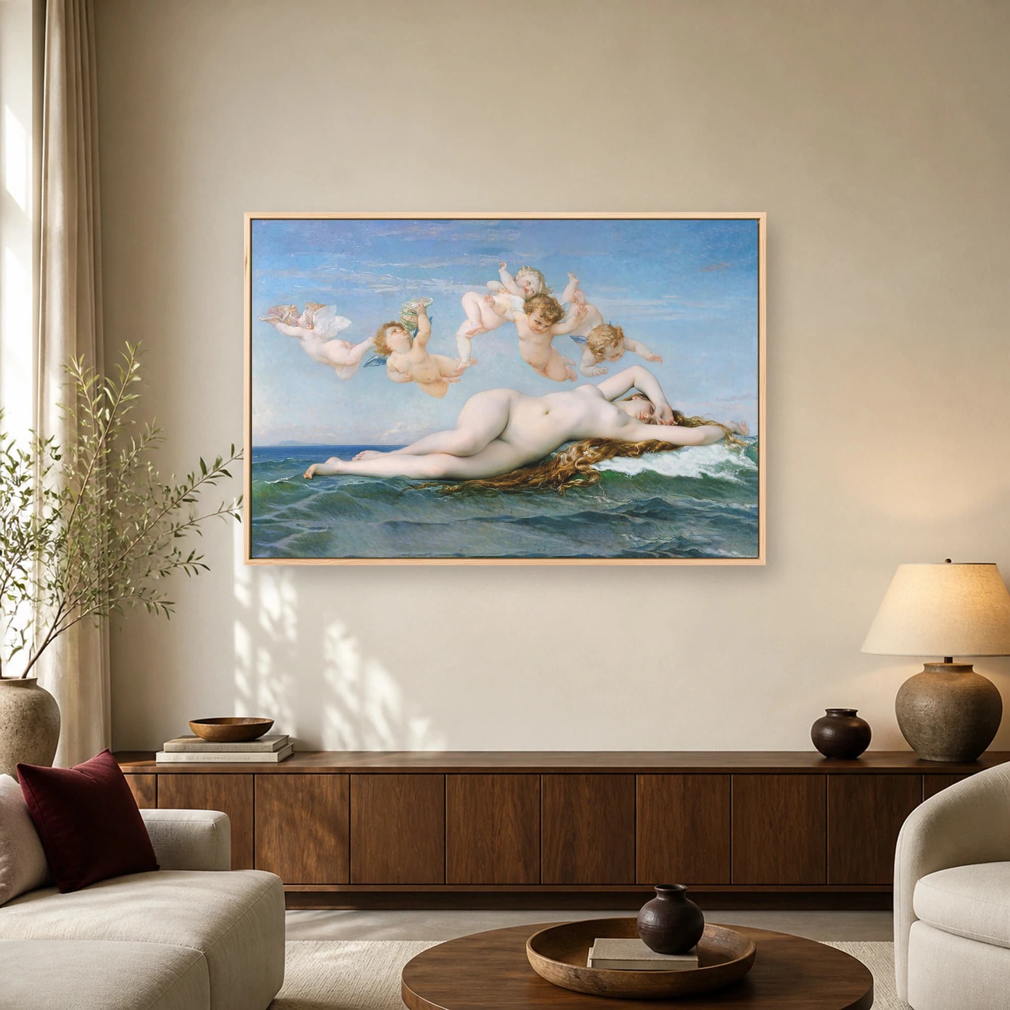 The Birth of Venus Fine Art Canvas Print by Bouguereau, view 3