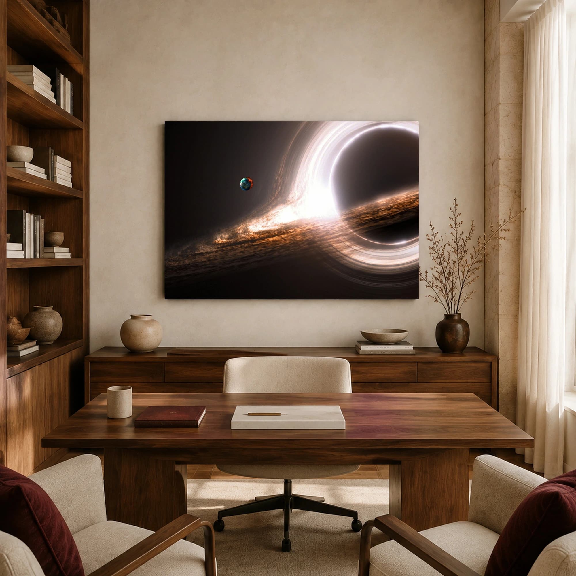 Black Hole and Planet Canvas Print, view 8