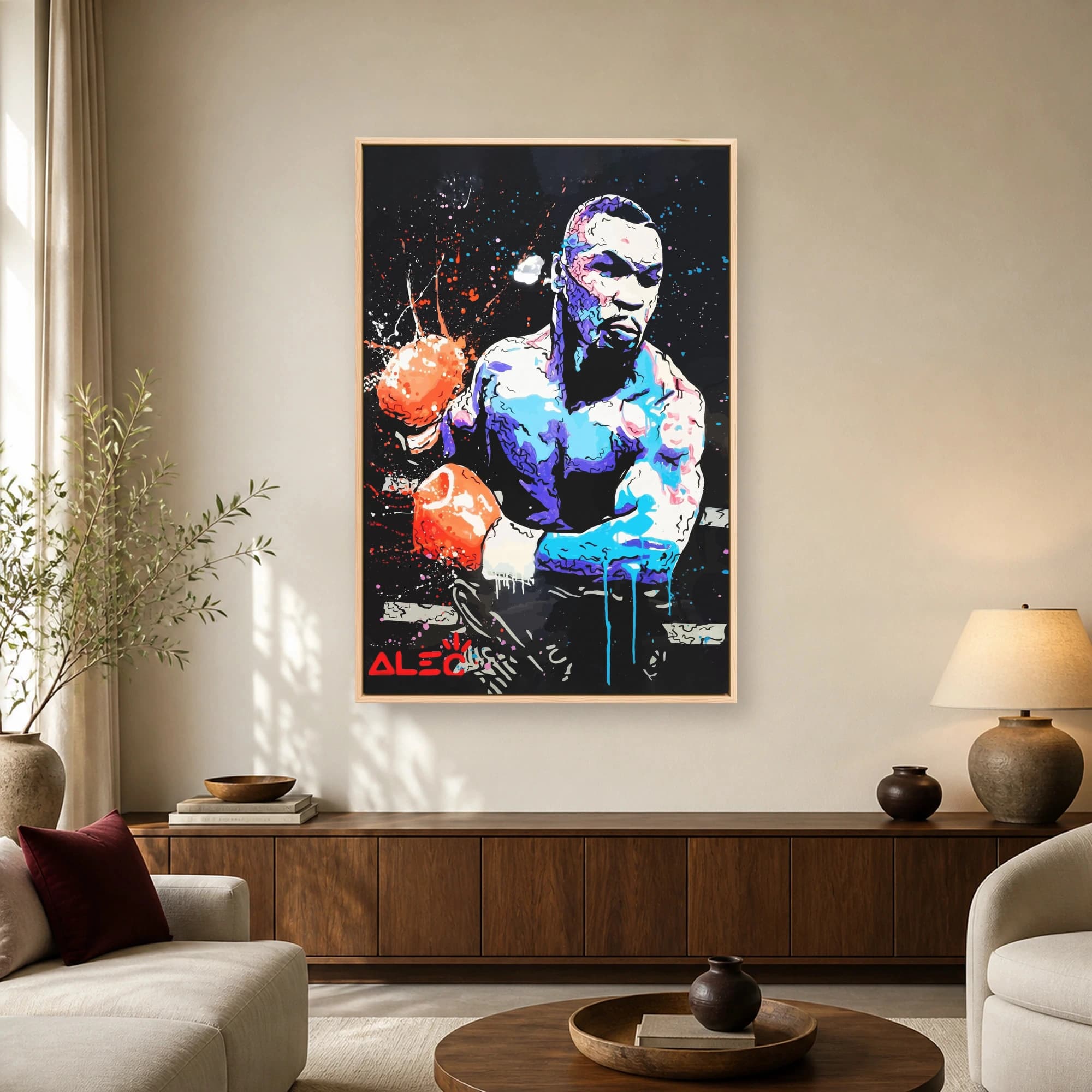 Mike Tyson Boxing Legend Pop Art Canvas, view 2