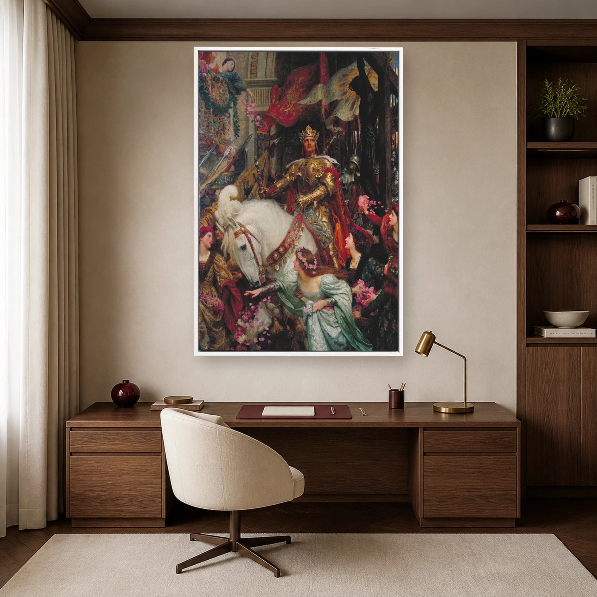 A Dedication Canvas Print by Edmund Blair Leighton, view 5