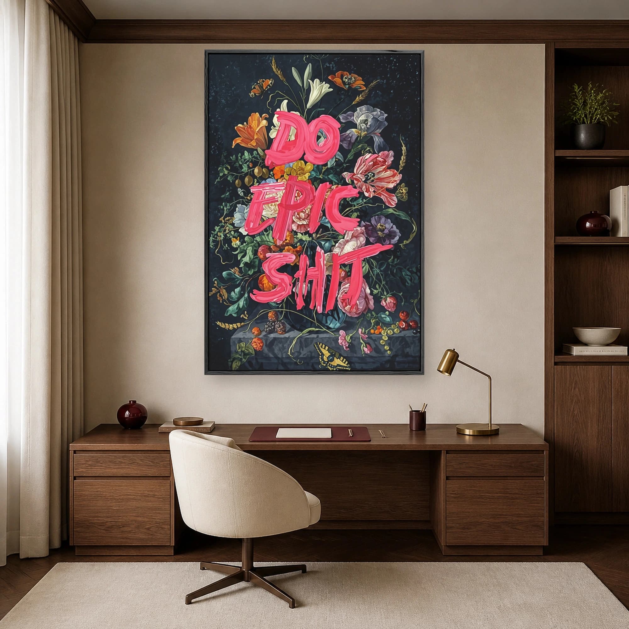 Do Epic Shit Floral Still Life Wall Art, view 5
