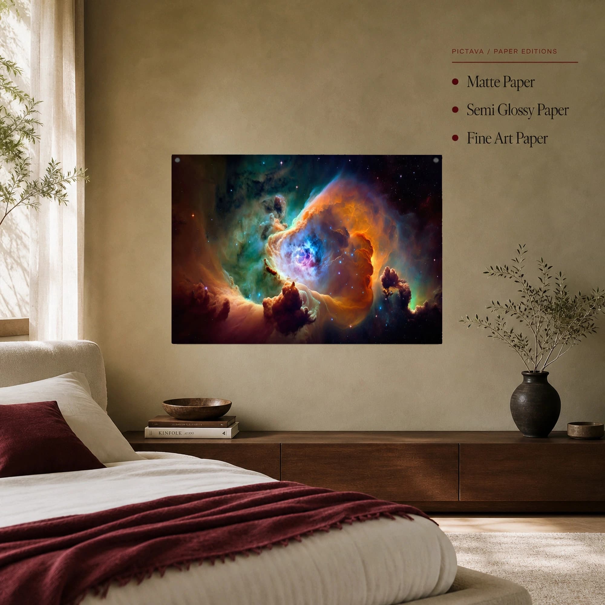 Cosmic Nebula Canvas Print | Abstract Space Wall Art, view 7