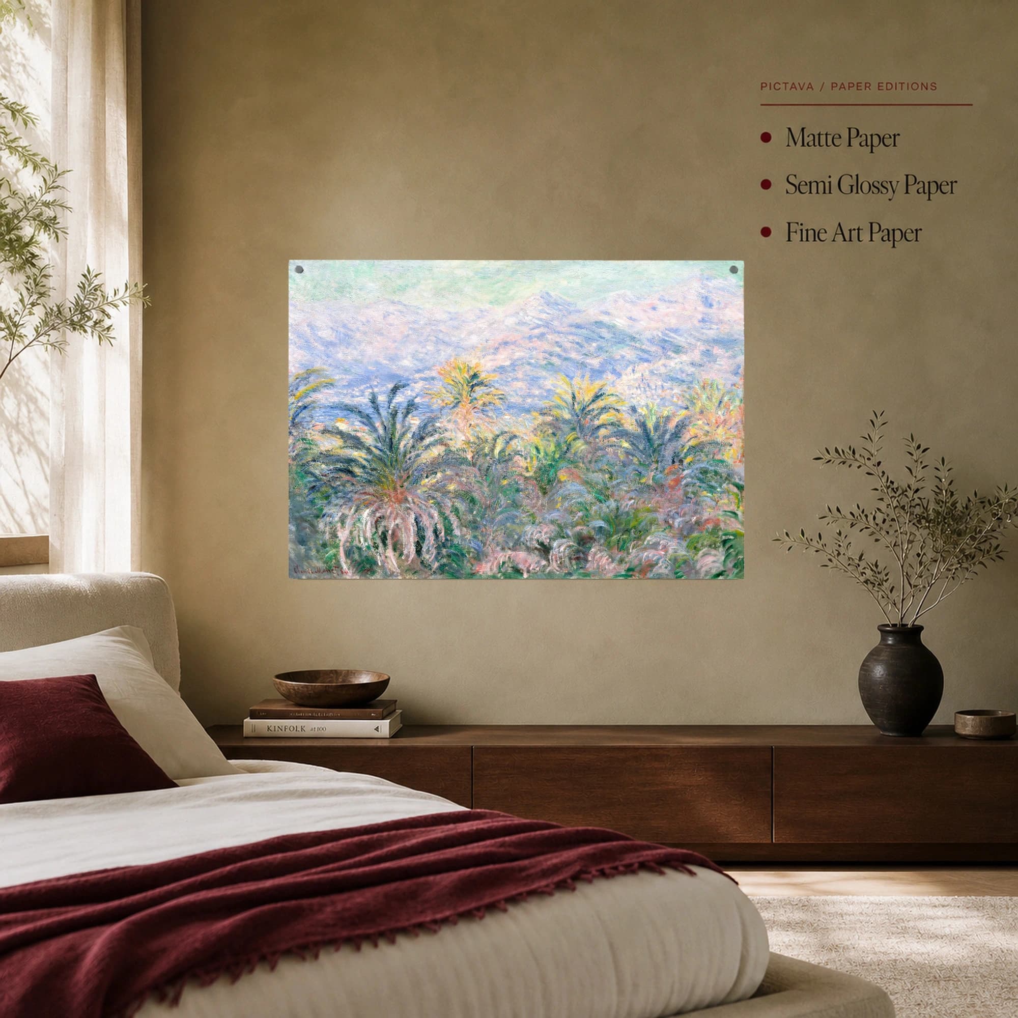 Monet Palm Trees at Bordighera Fine Art Print, view 7