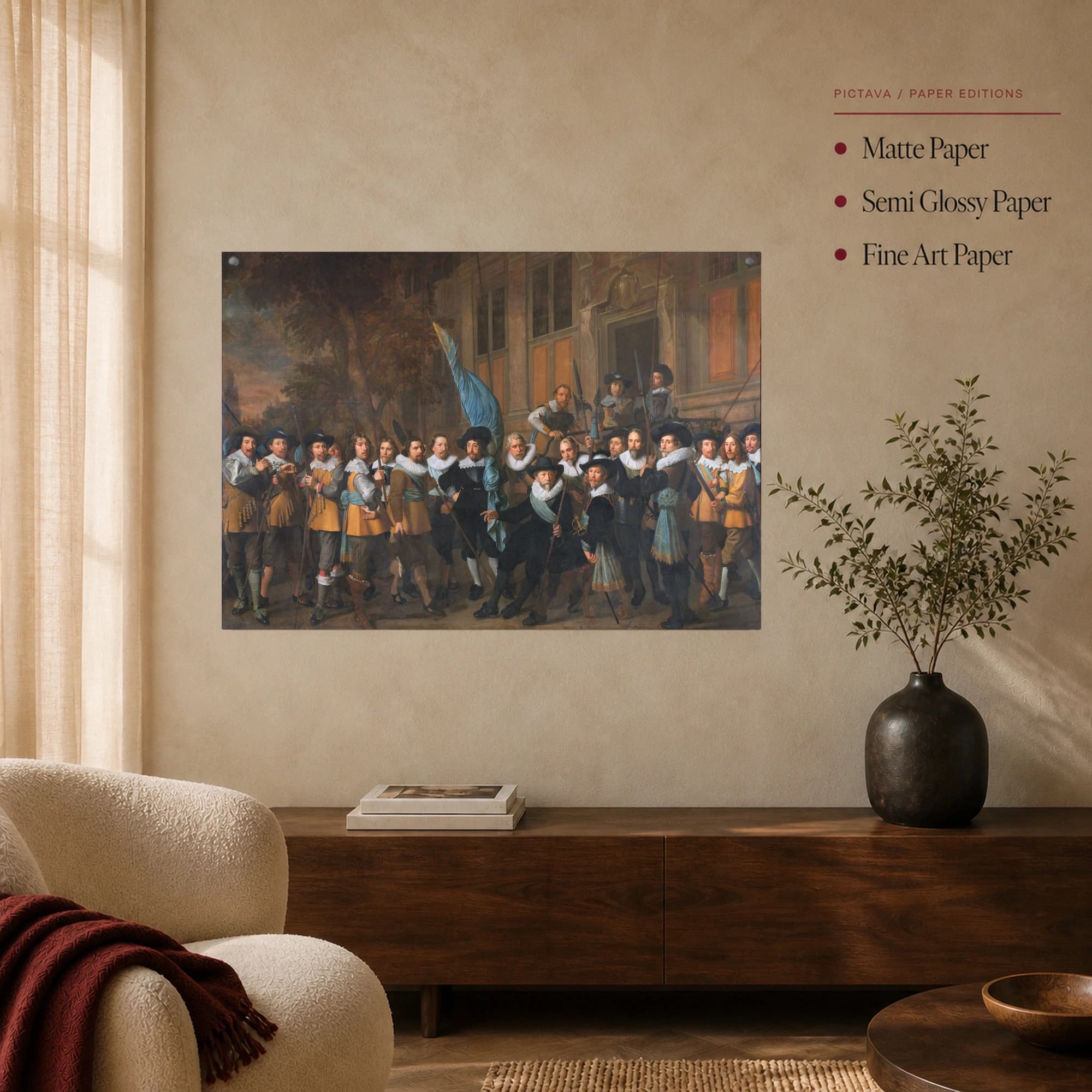 The Meagre Company Dutch Golden Age Canvas Art, view 5