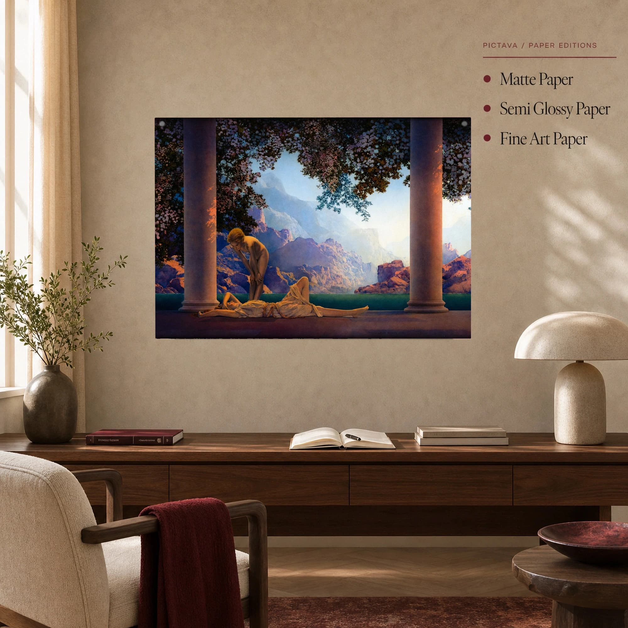 Maxfield Parrish The South Wind Canvas Art Print, view 4